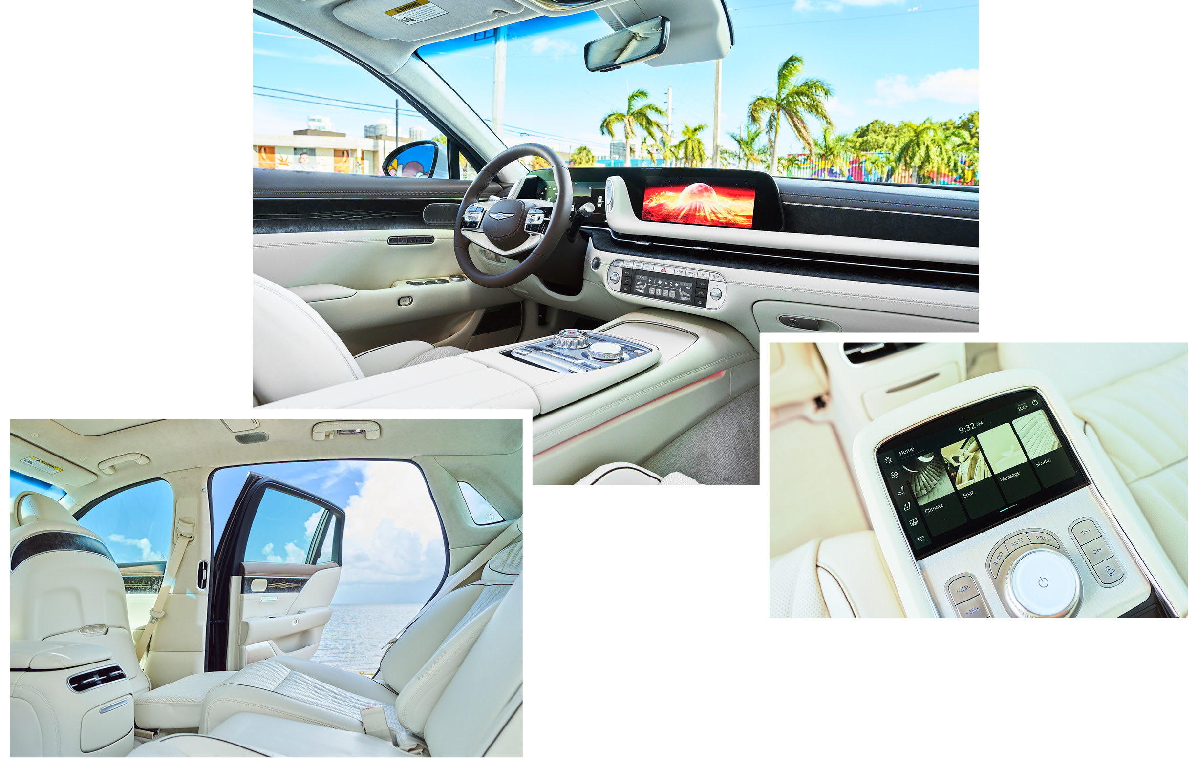 제네시스 G90의 실내 모습