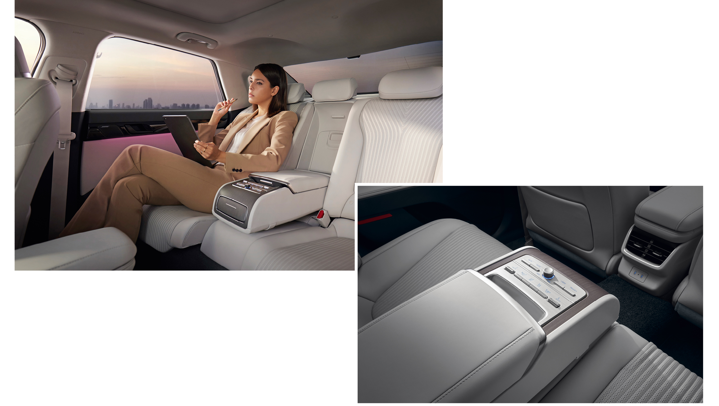 그랜저 뒷좌석 이미지