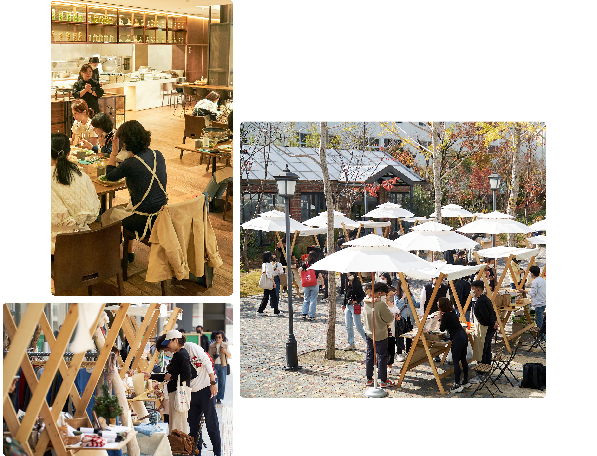 사찰음식 강의를 진행하고 있는 모습 이미지