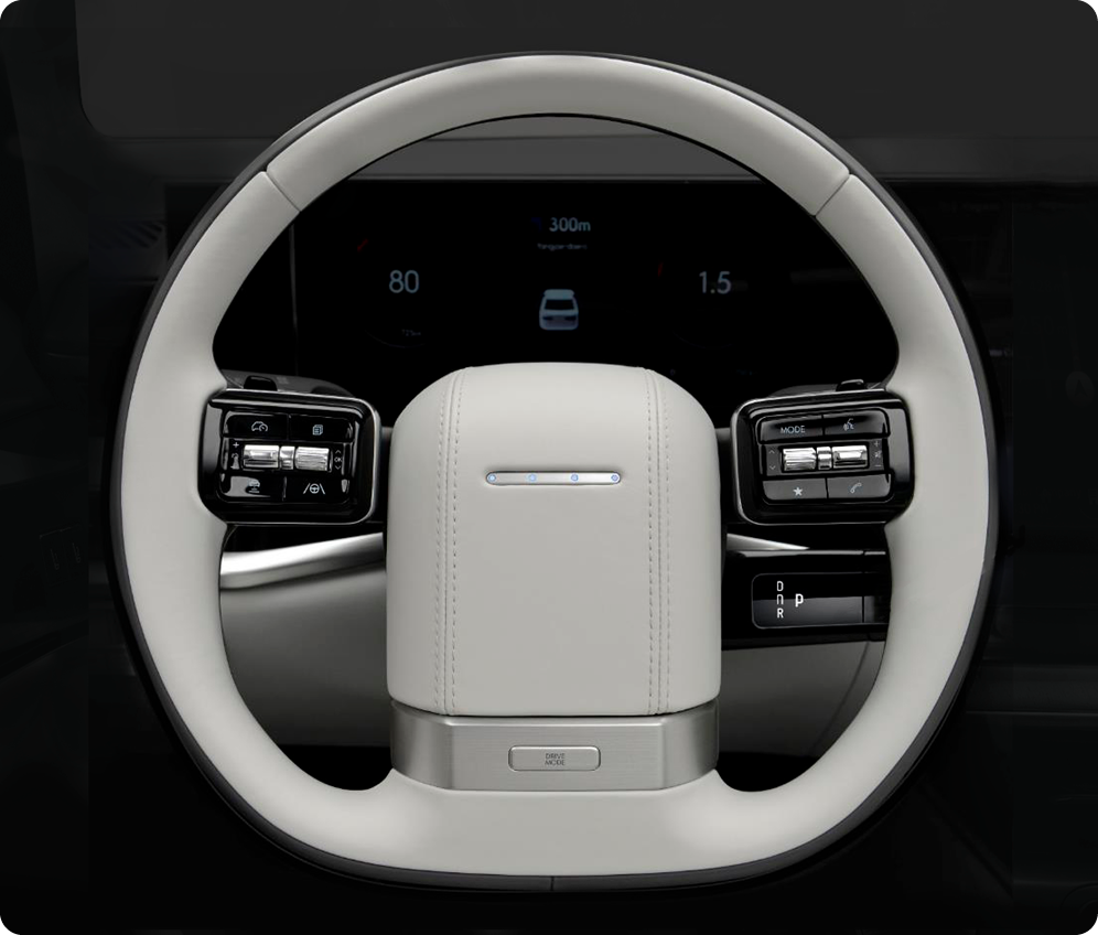 신형 그랜저의 스티어링 휠 구조