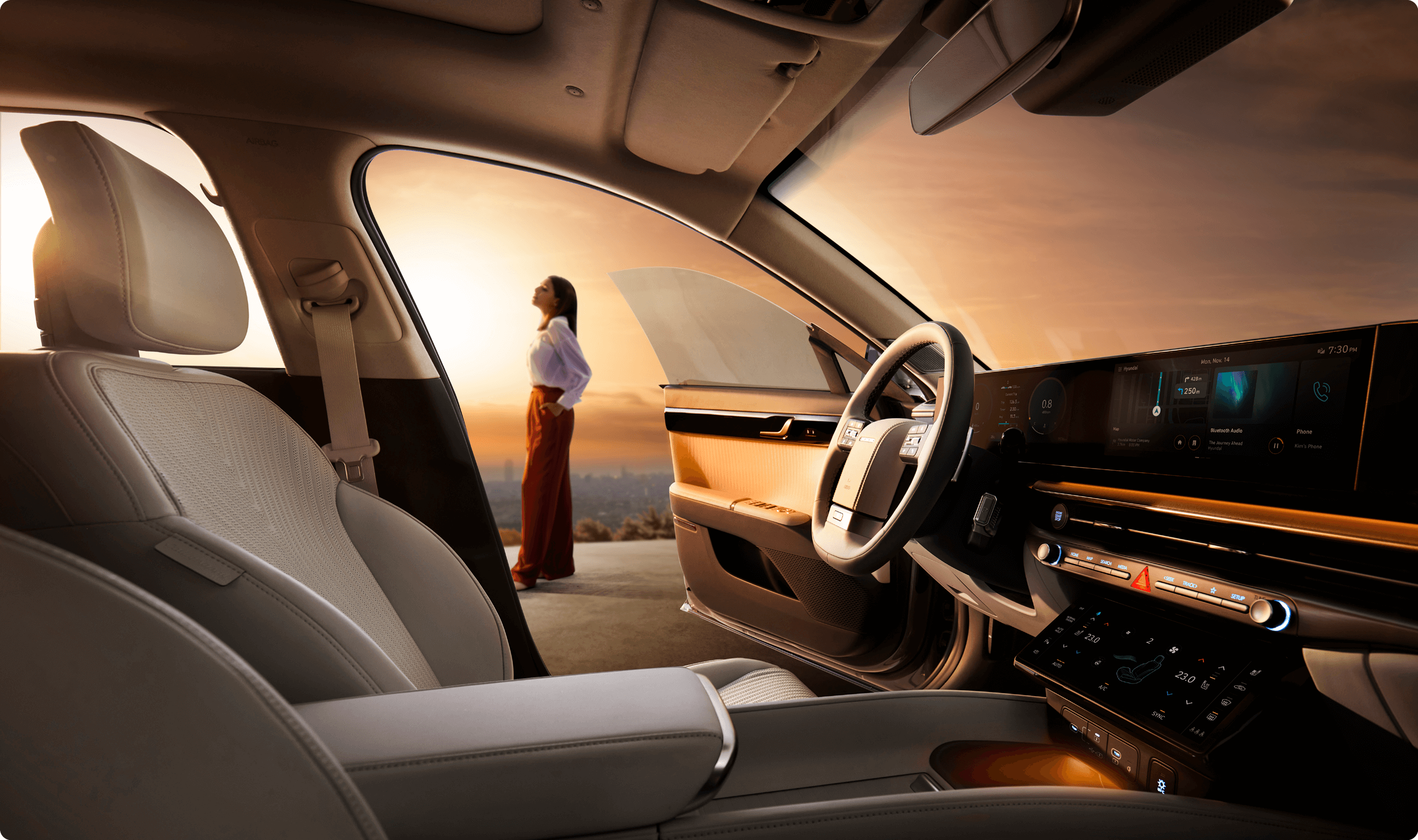 신형 그랜저의 인테리어