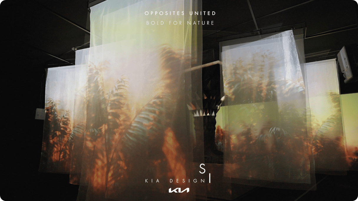 The appearance of the work ‘Boldness in harmony with nature’