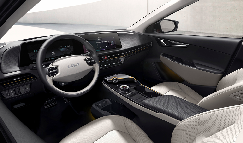 기아 EV6의 실내 모습