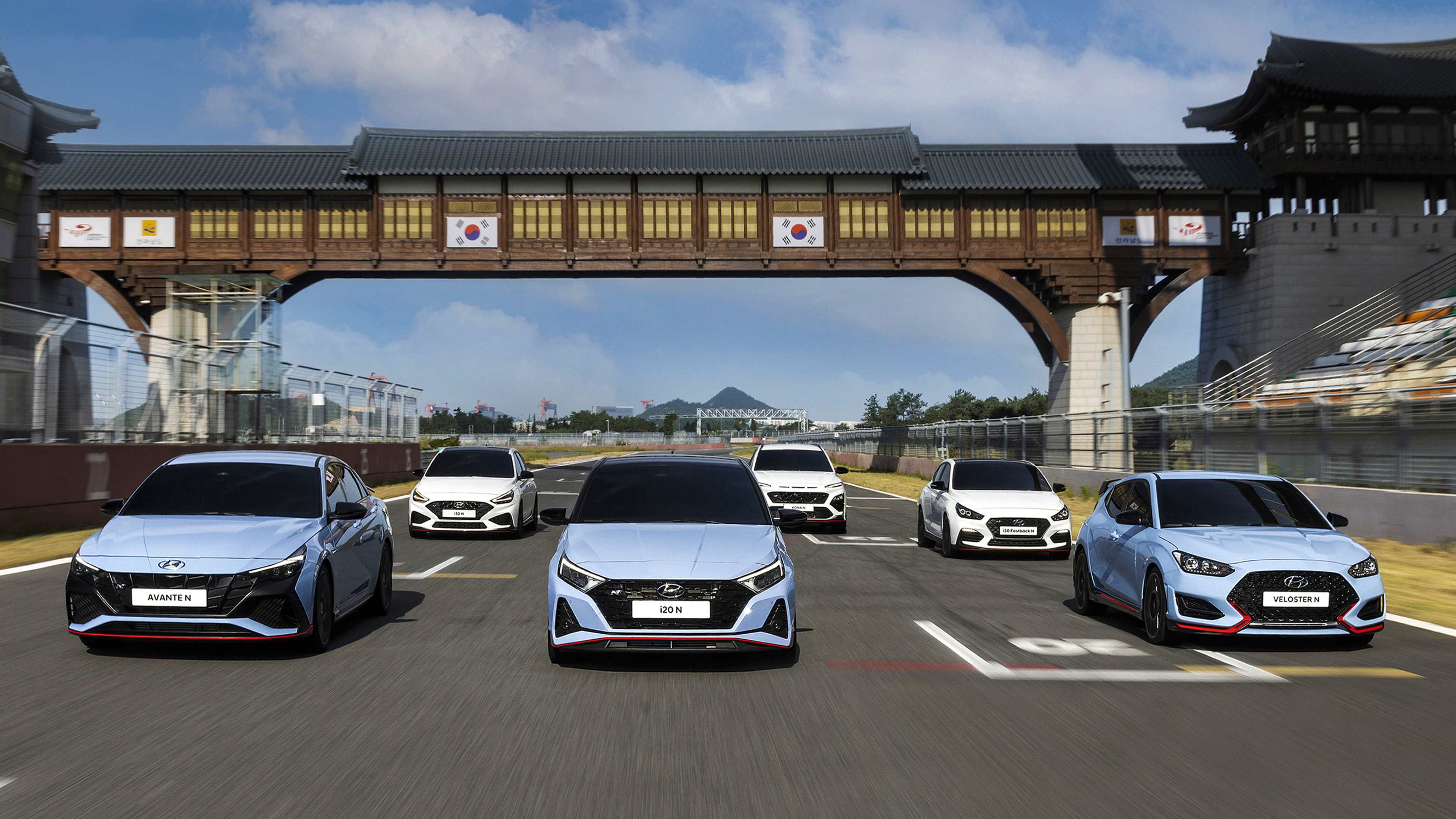 Hyundai Motor Company’s N models in motion altogether