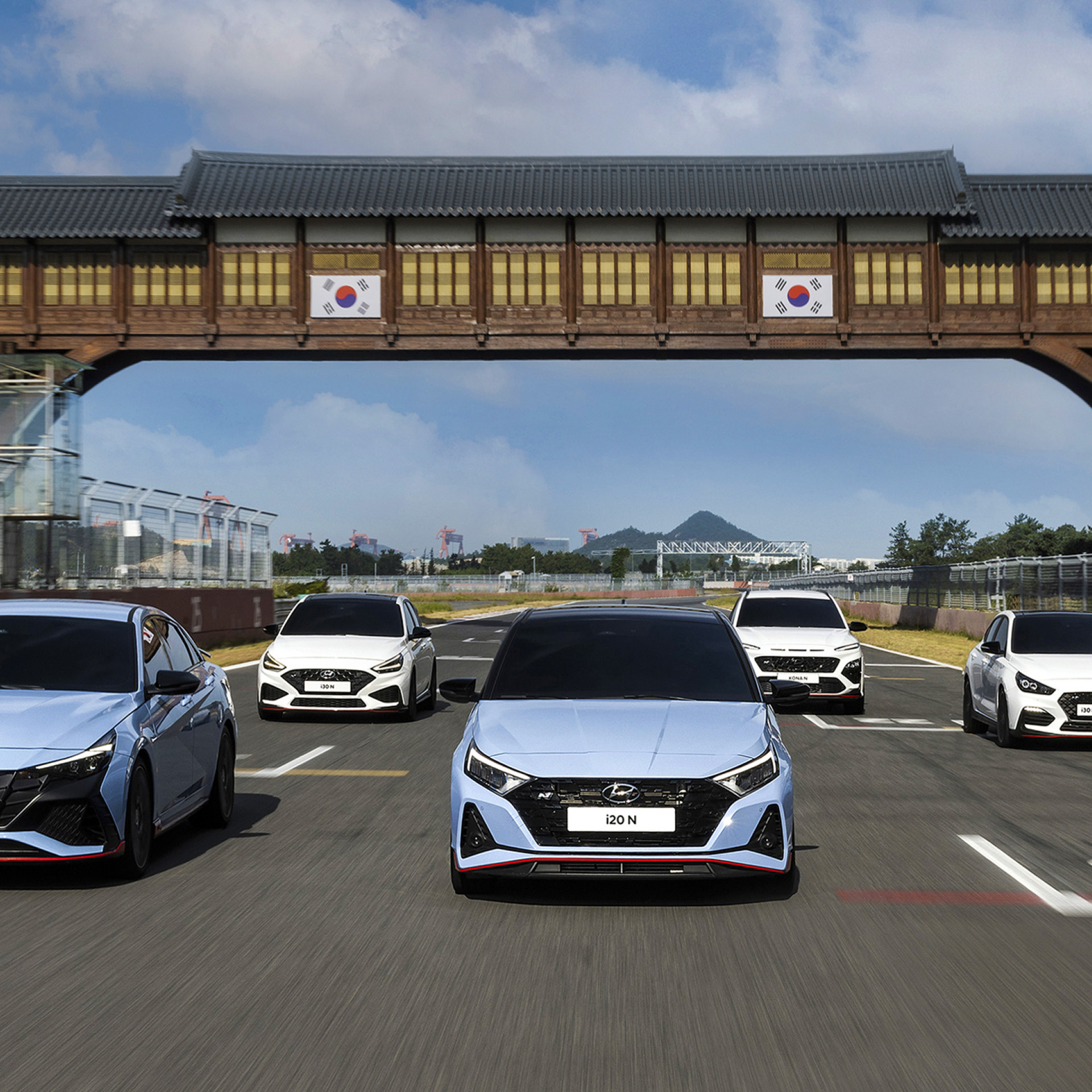 Hyundai Motor Company’s N models in motion altogether