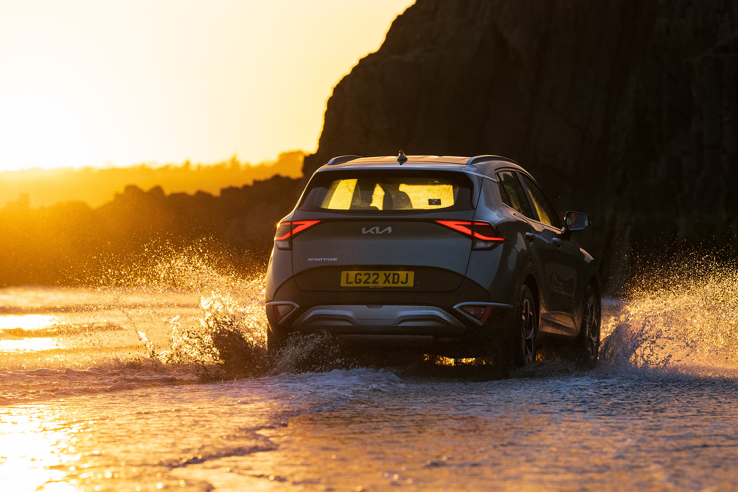 기아 스포티지의 뒷모습