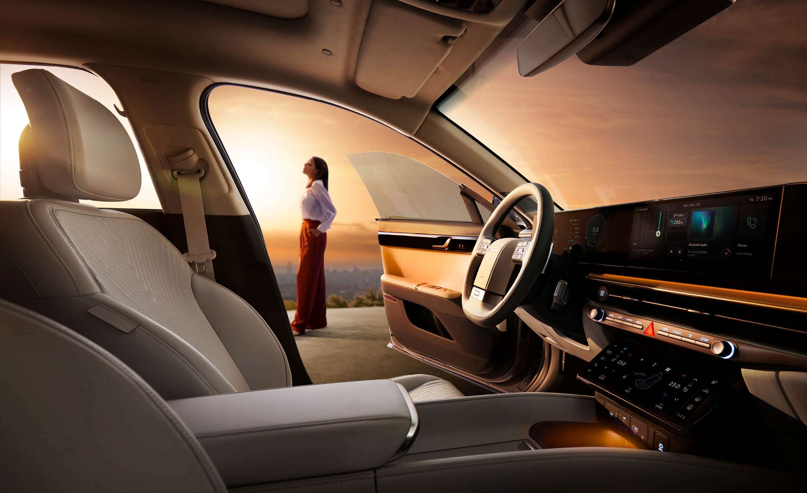 신형 그랜저의 인테리어