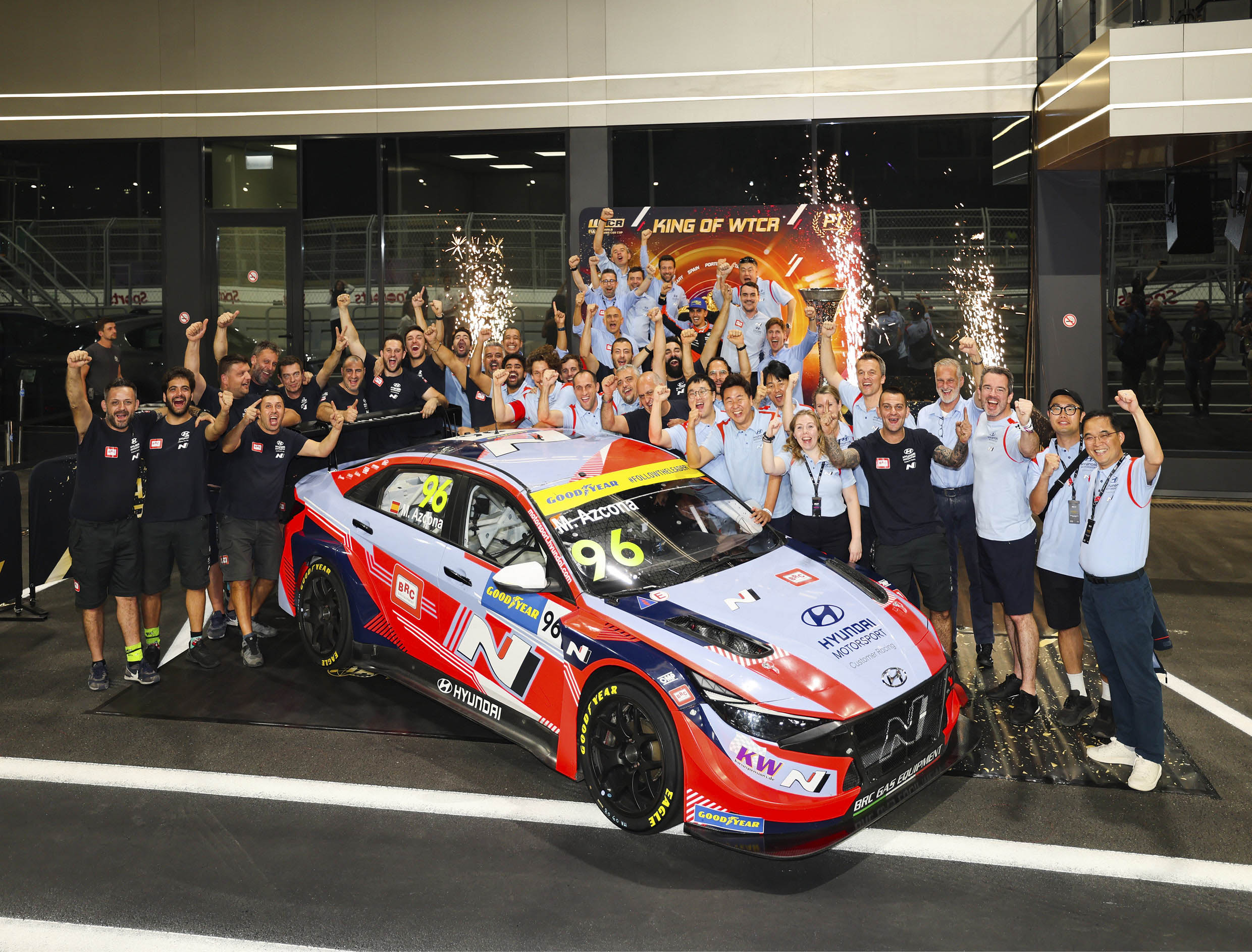 BRC Hyundai team celebrating
