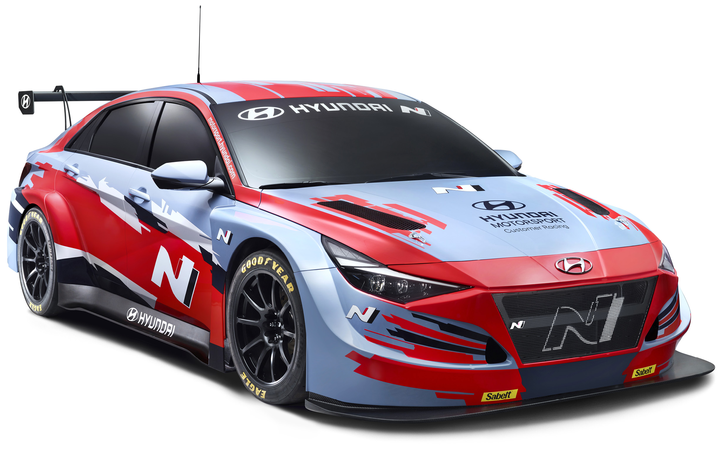Front view of the Elantra N TCR
