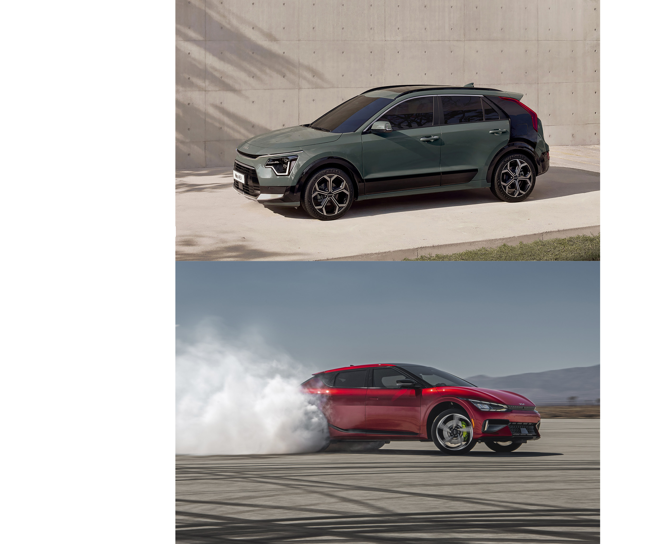 기아 니로와 EV6 GT의 모습