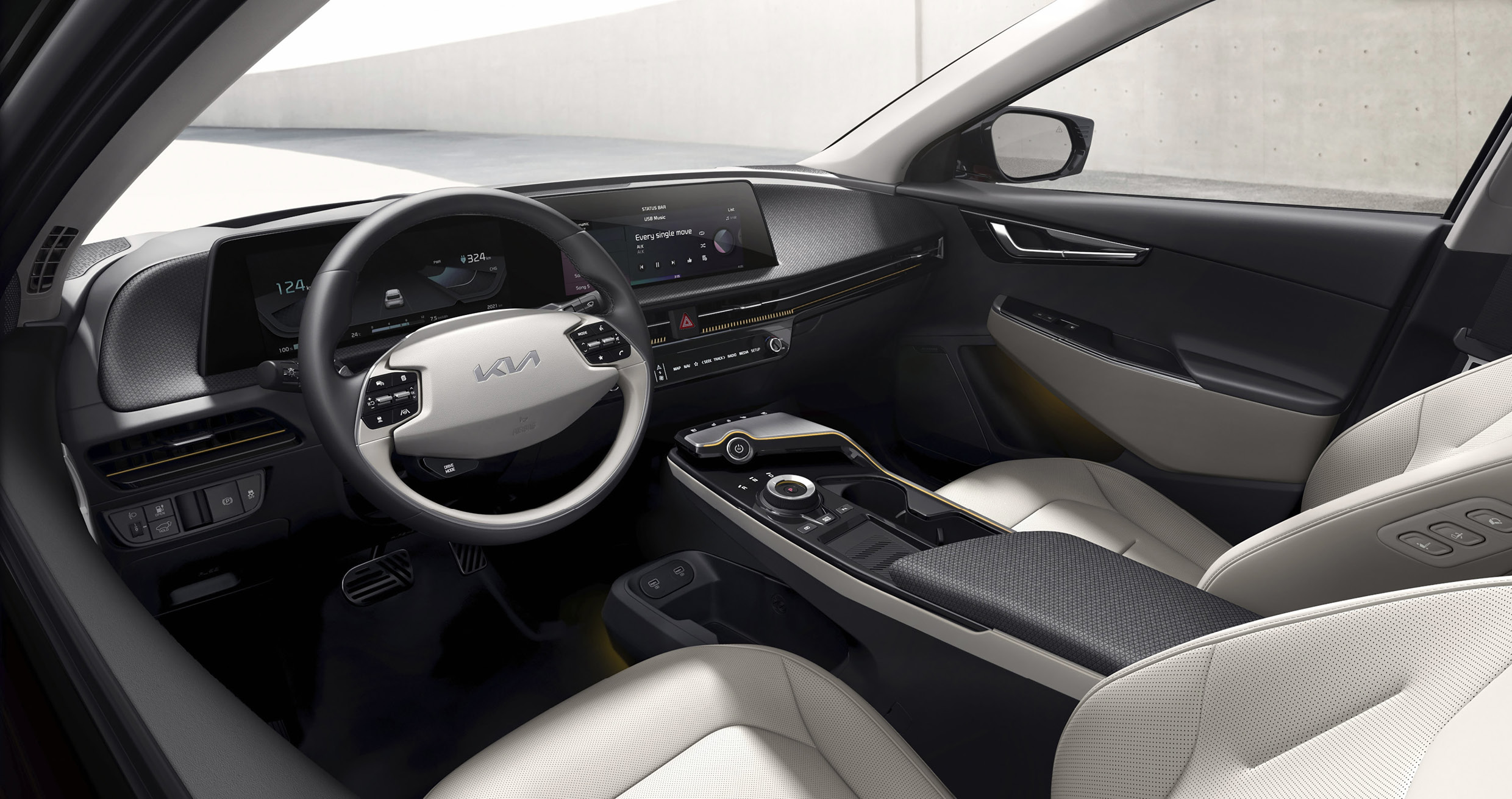 Interior view image of Kia EV6