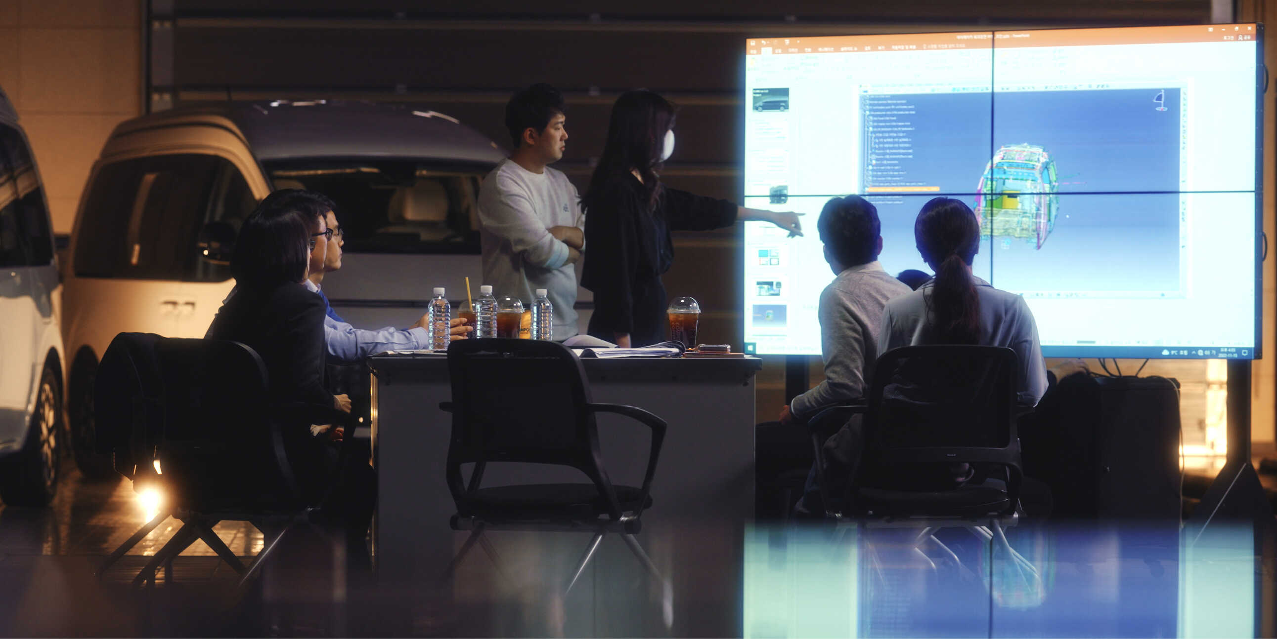 현대차그룹 연구원들의 개발 모습