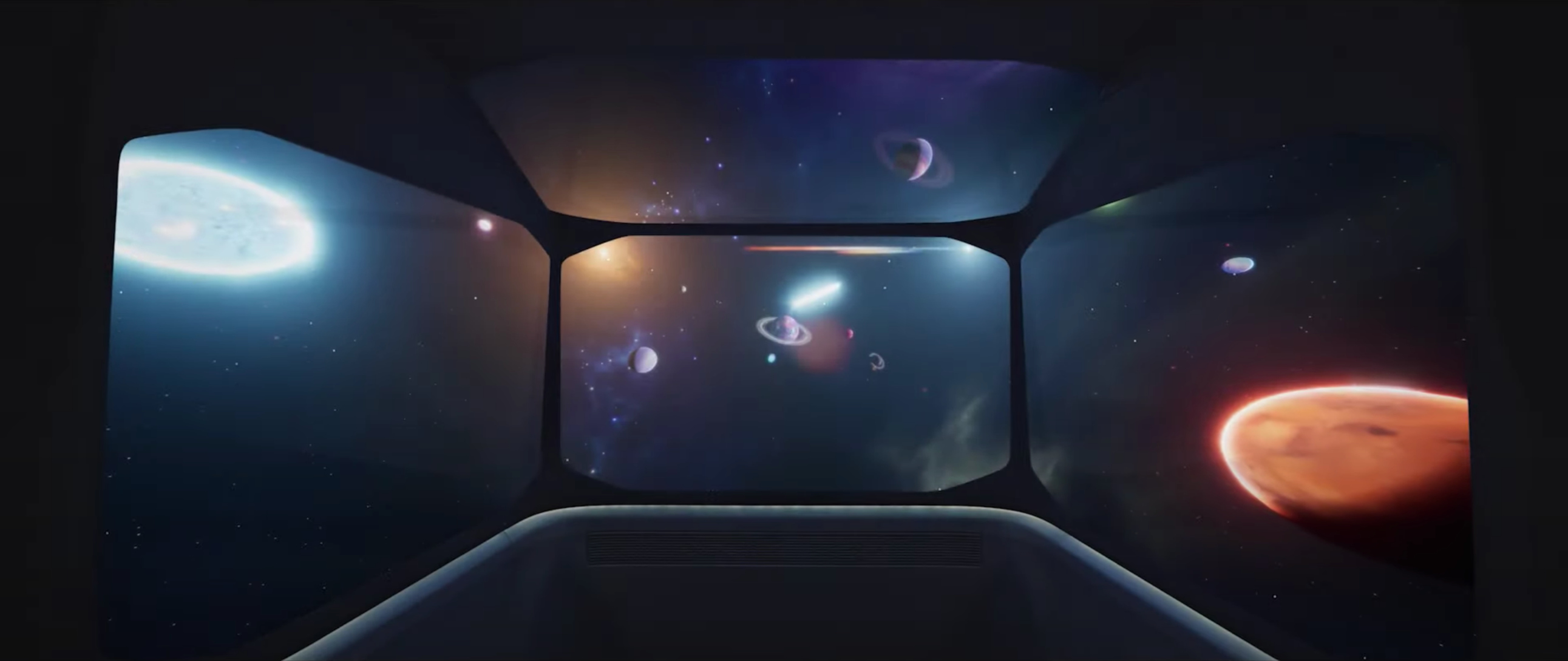 아이케어카의 몰입형 디스플레이