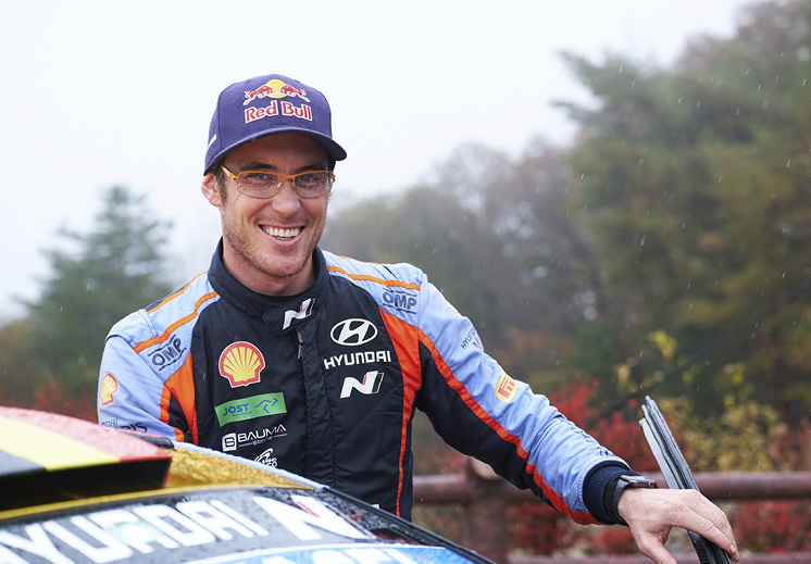 Thierry Neuville smiling broadly