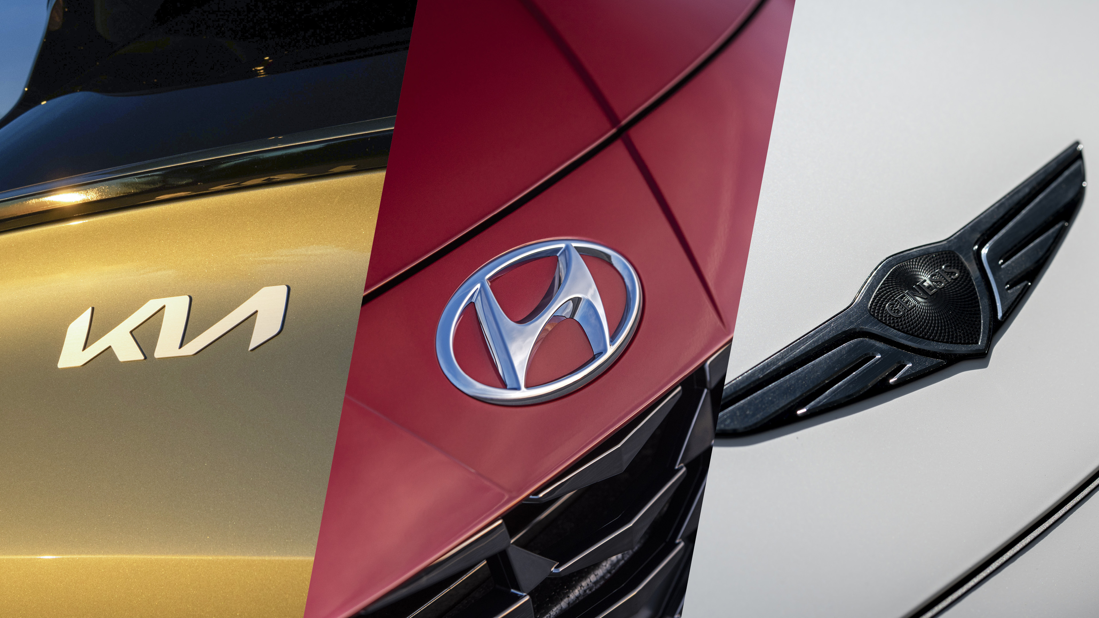 현대차그룹 자동차 브랜드 엠블럼의 모습