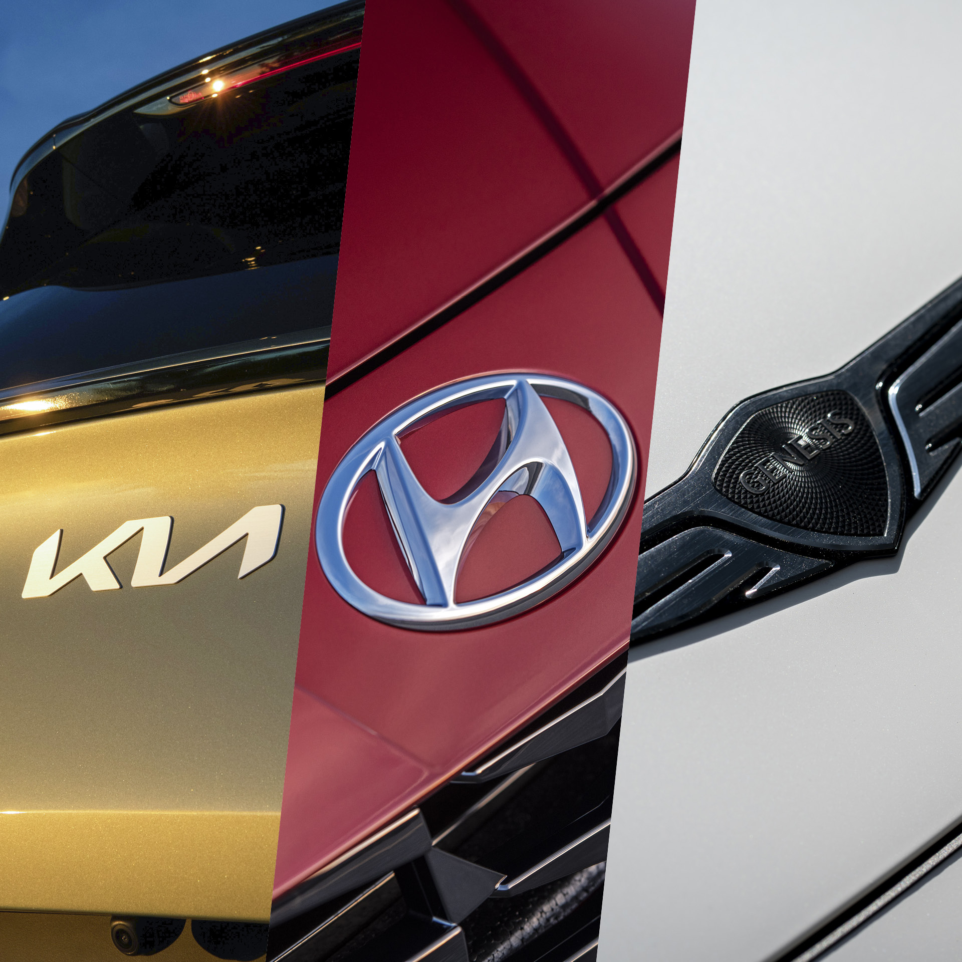 현대차그룹 자동차 브랜드 엠블럼의 모습