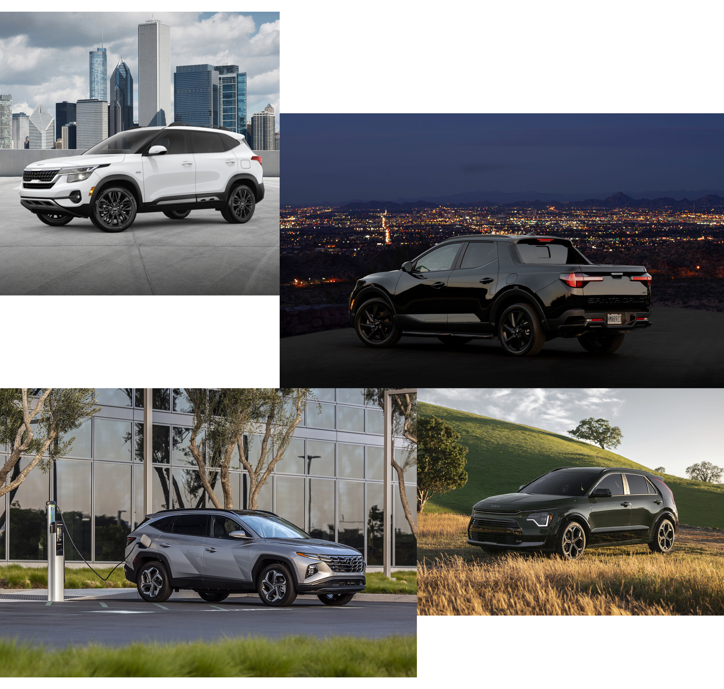 글로벌 자동차 시장에서 활약하는 현대차그룹 주요 모델들의 모습