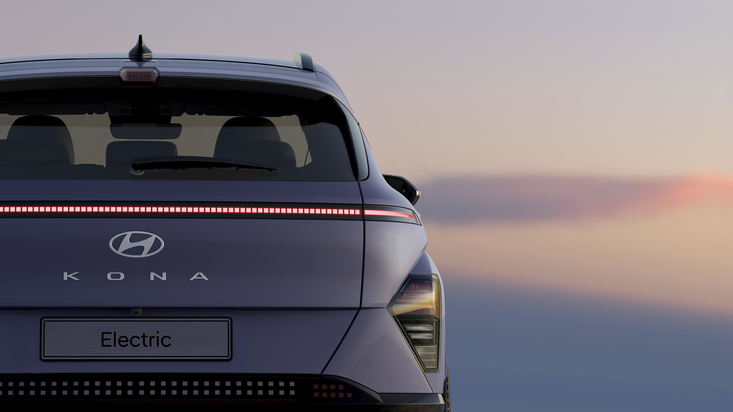 The rear of the new Kona