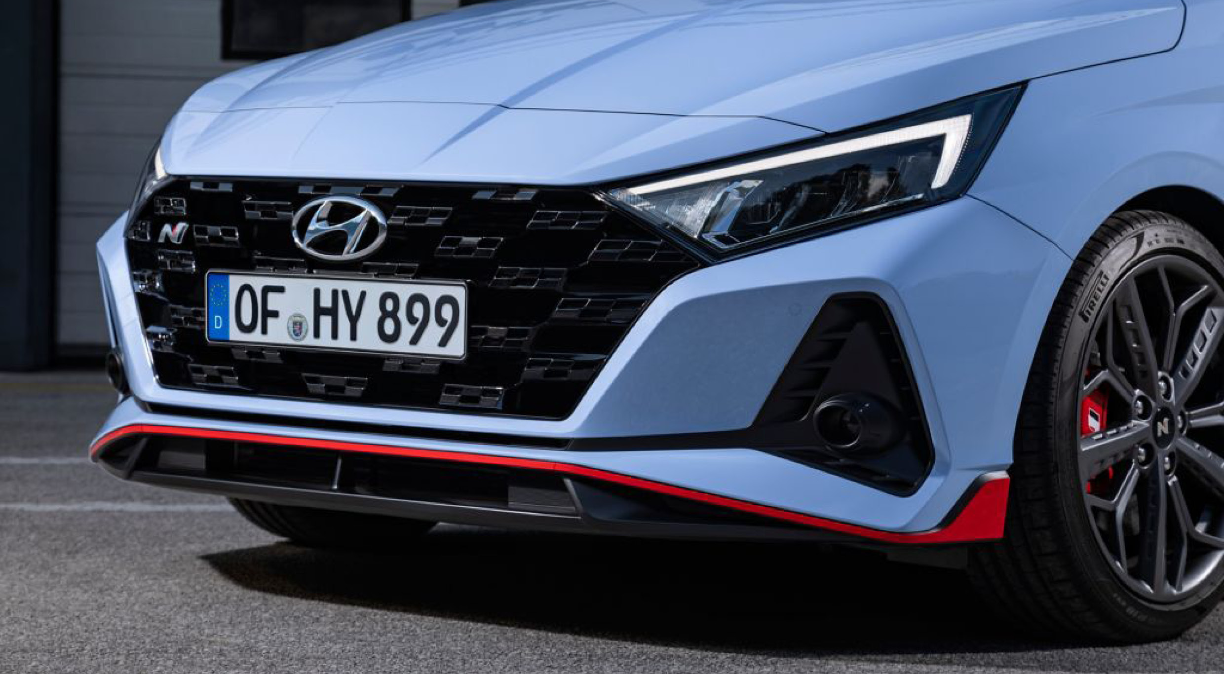 현대차 i20 N의 앞모습