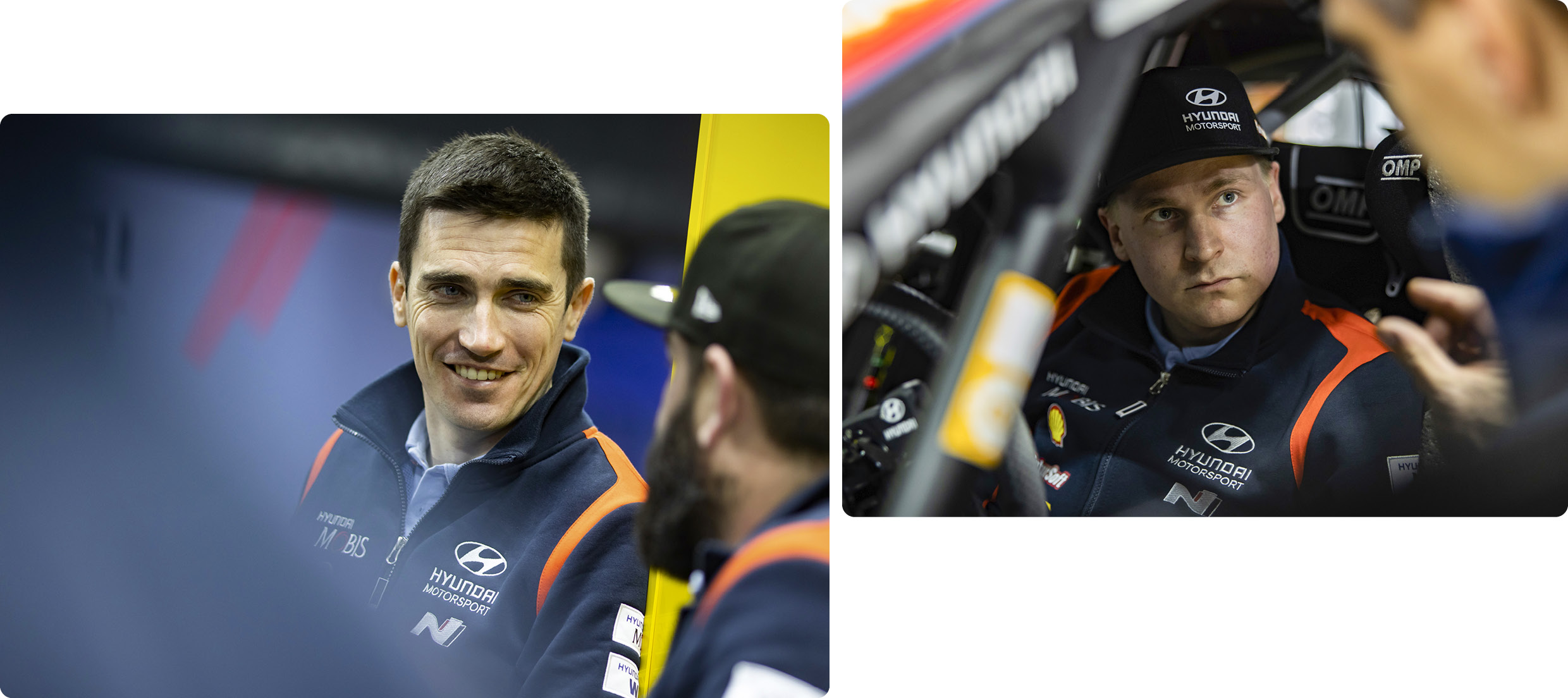 Esapekka Lappi and Craig Breen, who joined Hyundai Motorsport from the 2023 season
