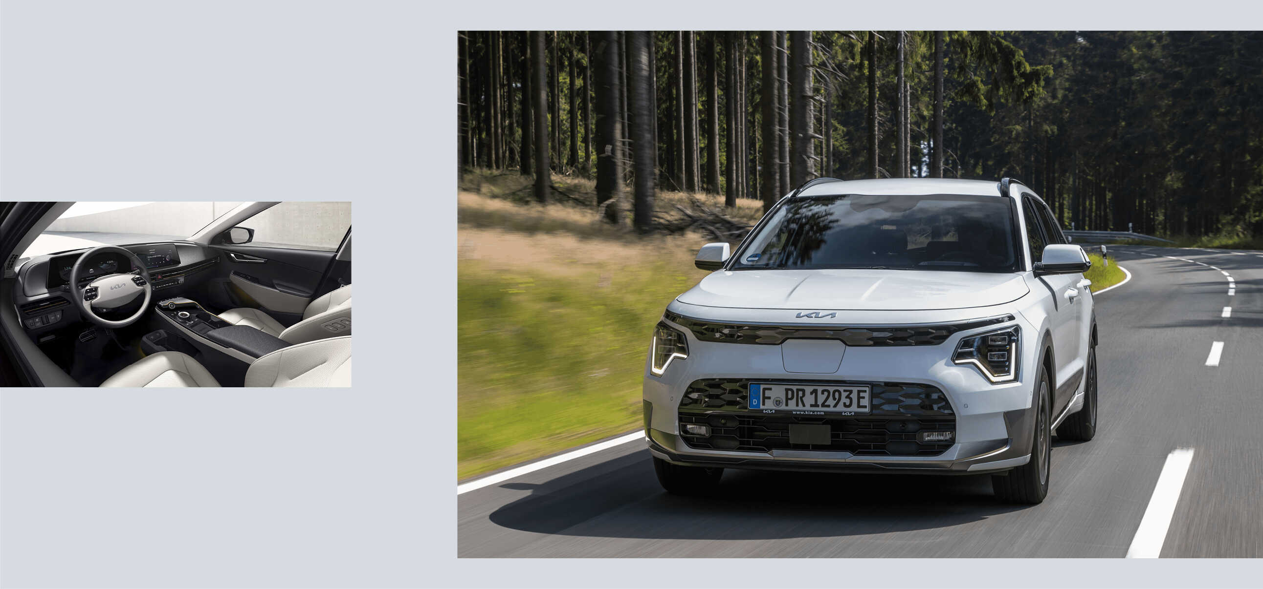 친환경 소재로 실내를 꾸민 기아 니로의 모습