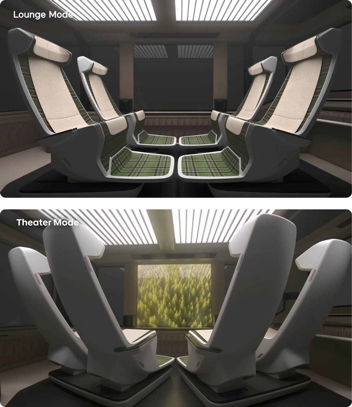 엠비전 hi의 실내 구성을 보여주는 모습