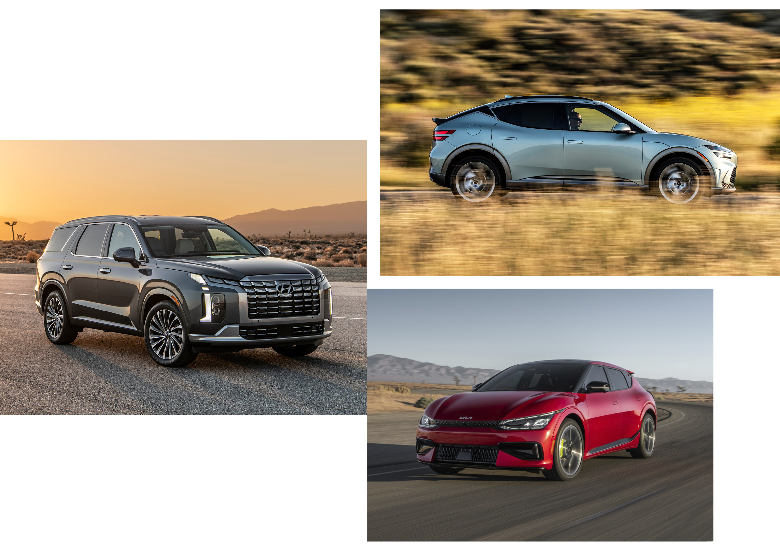 미국에 판매되는 현대차그룹 주요 차종의 모습