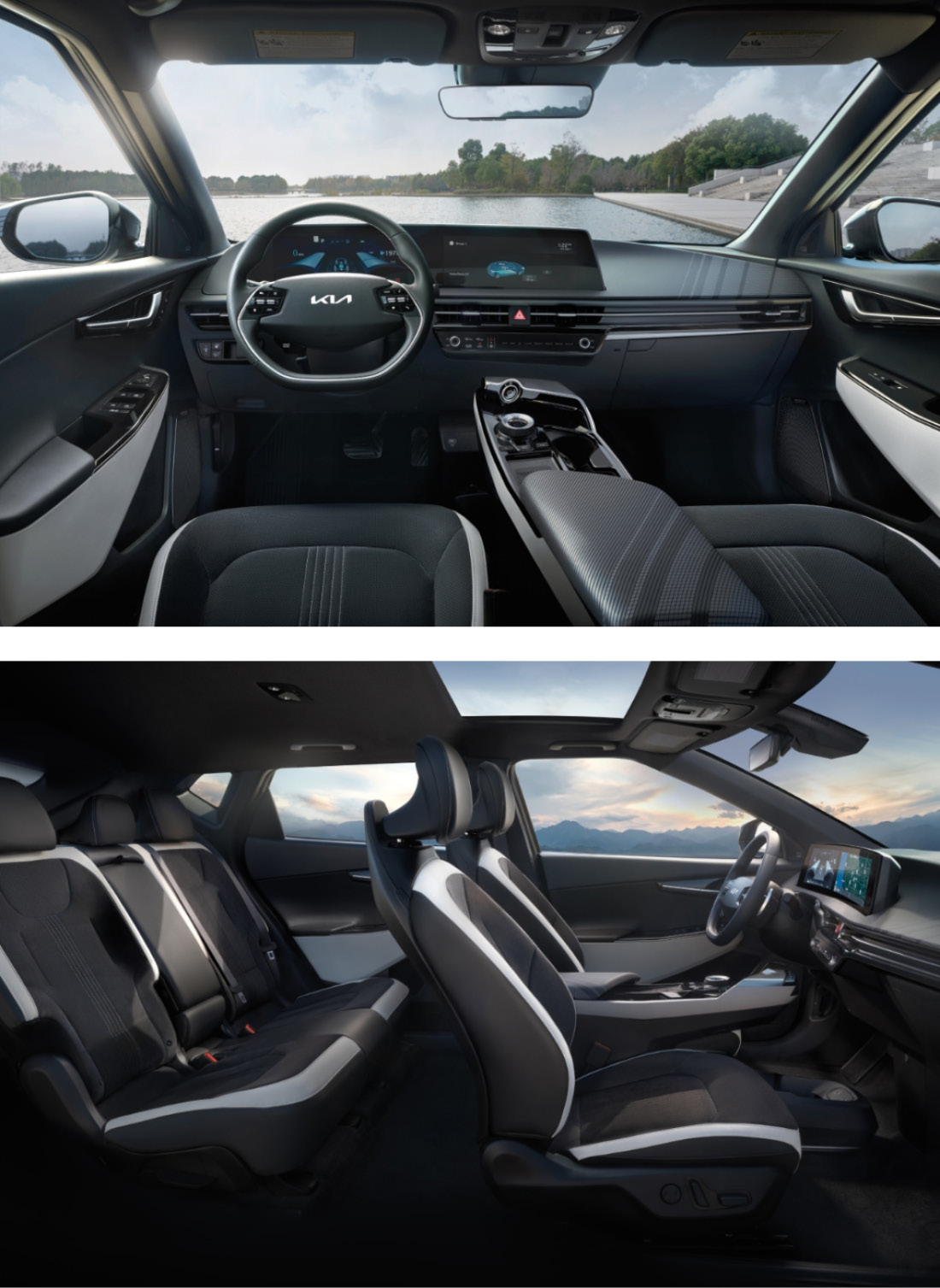 기아 EV6 실내 전경 모습