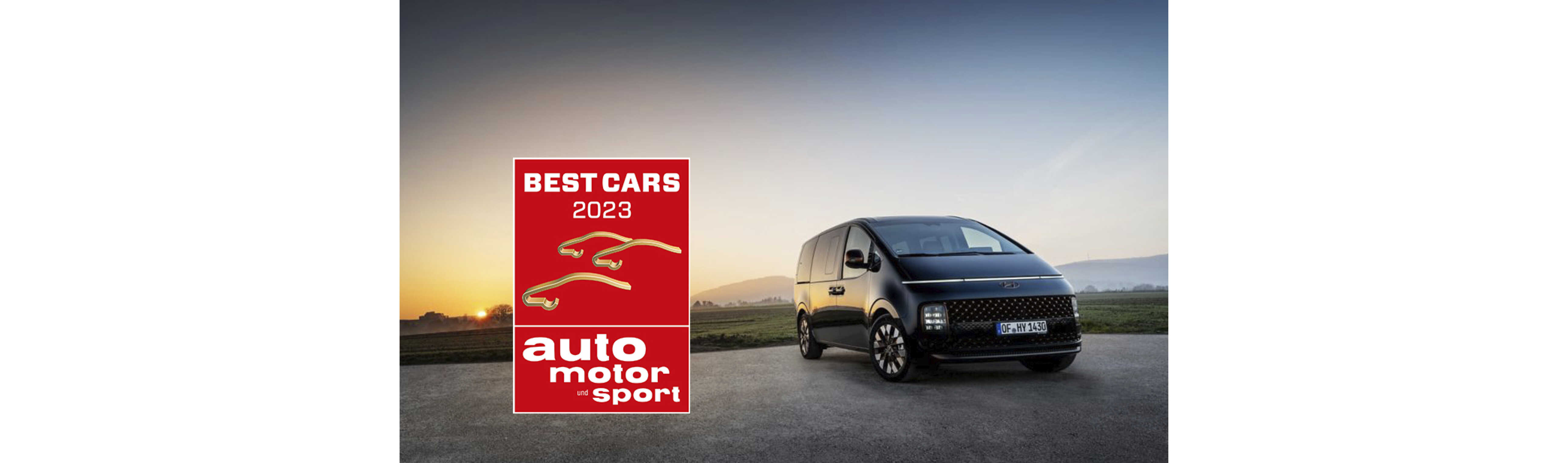 독일 자동차 전문지 아우토 모토 운트 슈포트 독자들이 최고의 수입 밴으로 선정한 현대자동차 스타리아의 모습