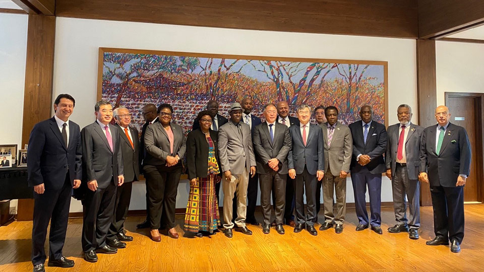 정의선 현대자동차그룹 회장, 아프리카·카리브국가 대상 부산엑스포 지지 요청-main