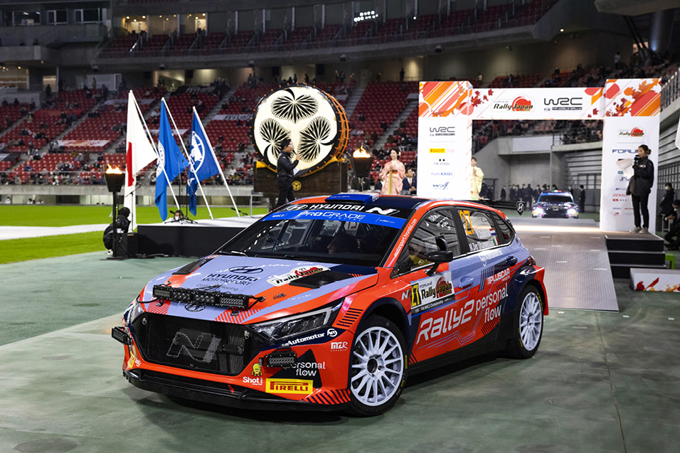 Hyundai's racing car active in WRC2