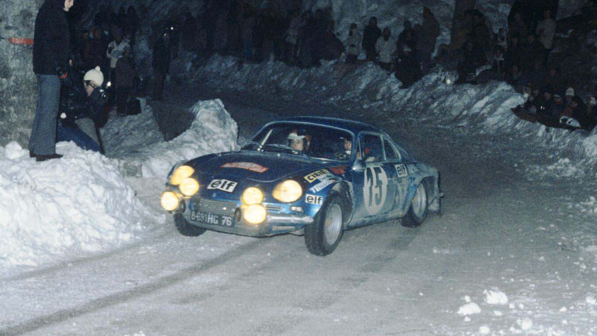 Racing scenes from the early days of the WRC