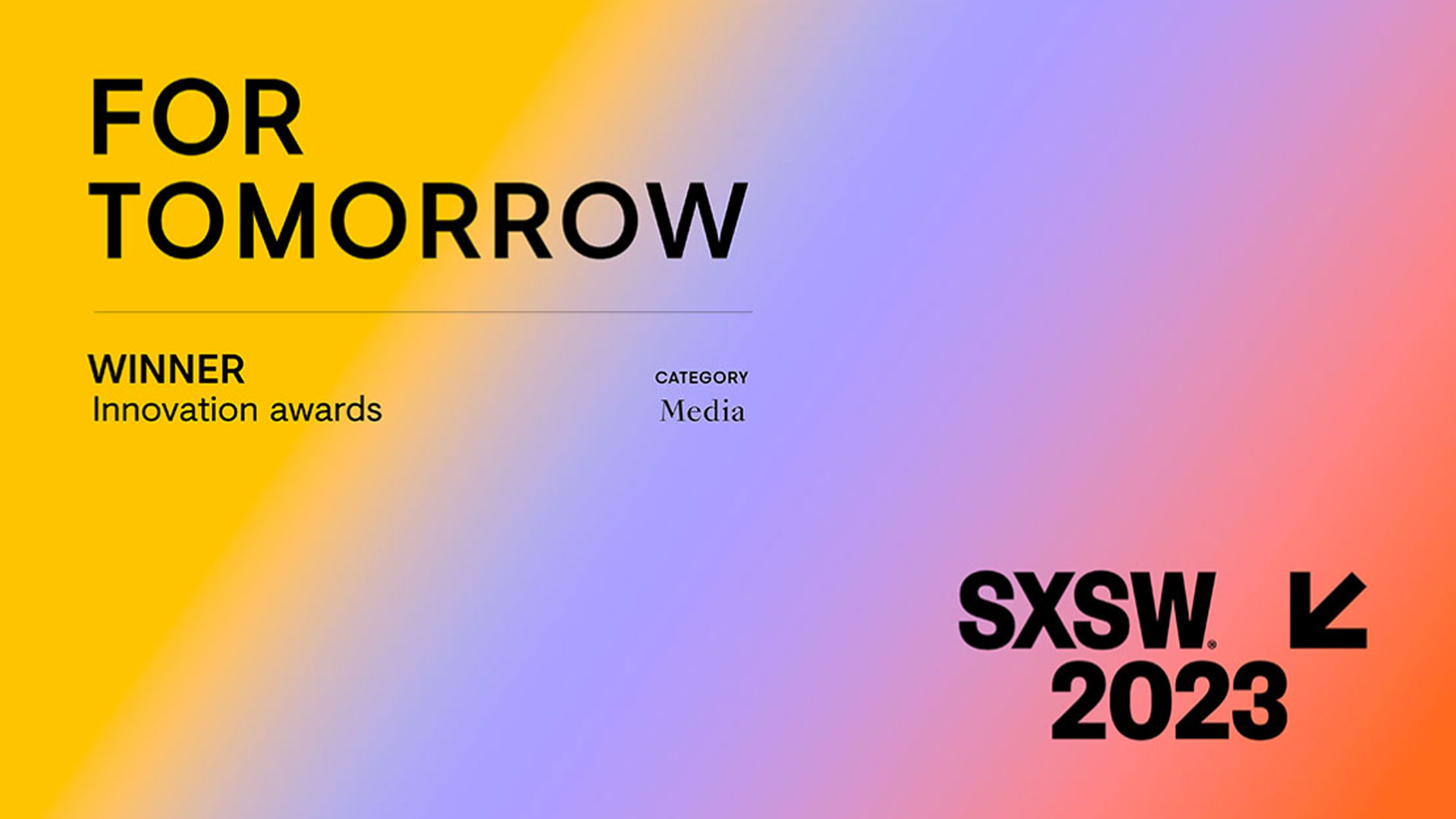 Hyundai Motor and UNDP’s ‘for Tomorrow’ Project Wins Media Category at 2023 SXSW Innovation Awards