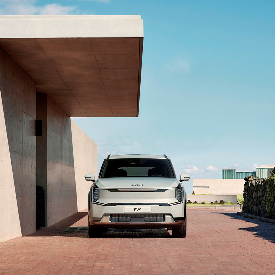 기아 EV9의 전면