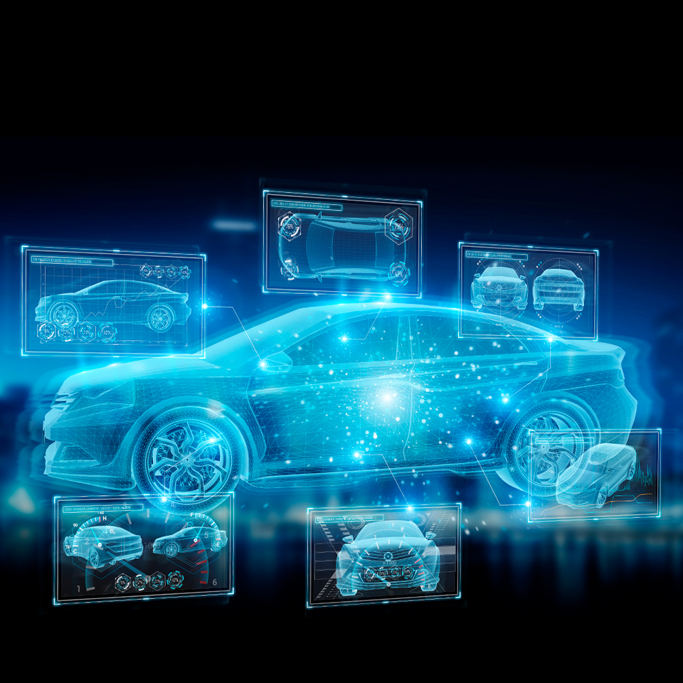 3D 그래픽으로 구현한 다각도의 차량 프로파일