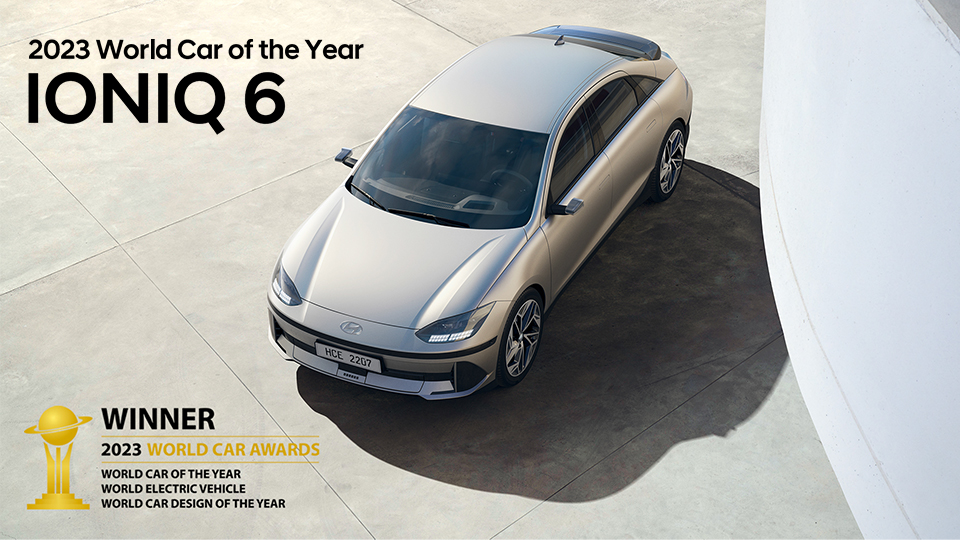 Hyundai IONIQ 6 Sweeps World Car of the Year, World Electric Vehicle and World Car Design of the Year