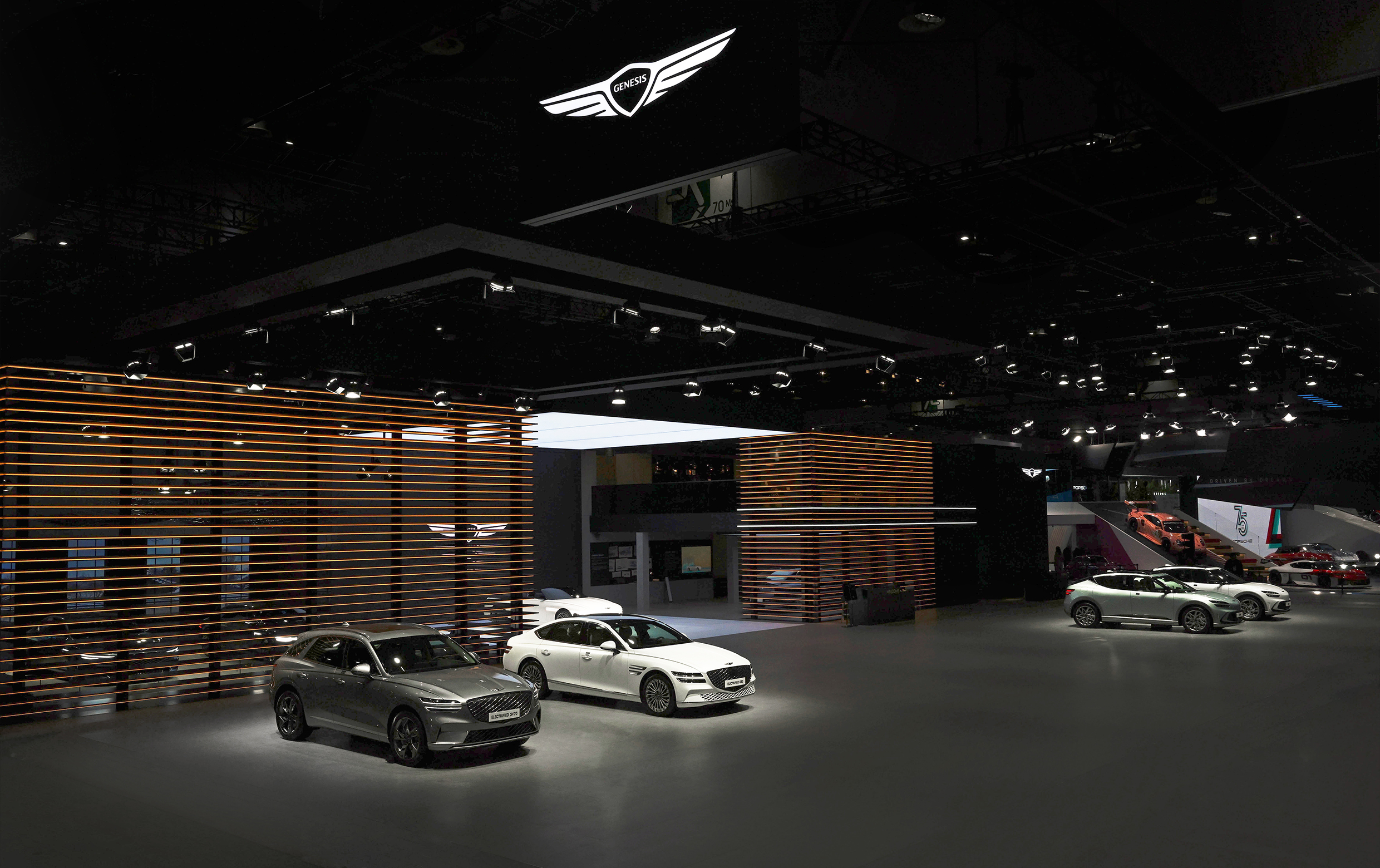 서울모빌리티쇼 제네시스 전시관의 모습