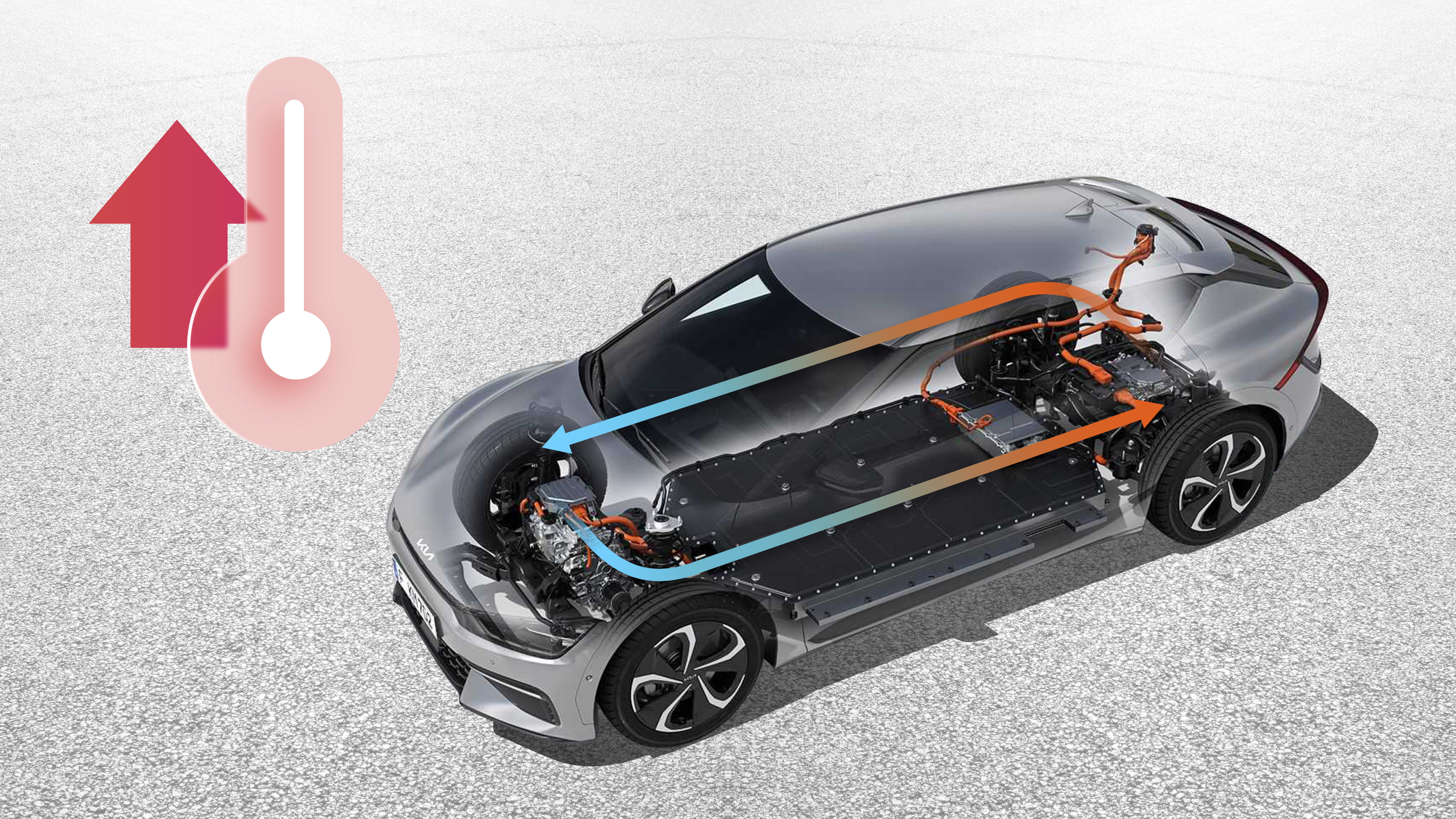 히트펌프 기능을 형상화한 키비주얼 이미지