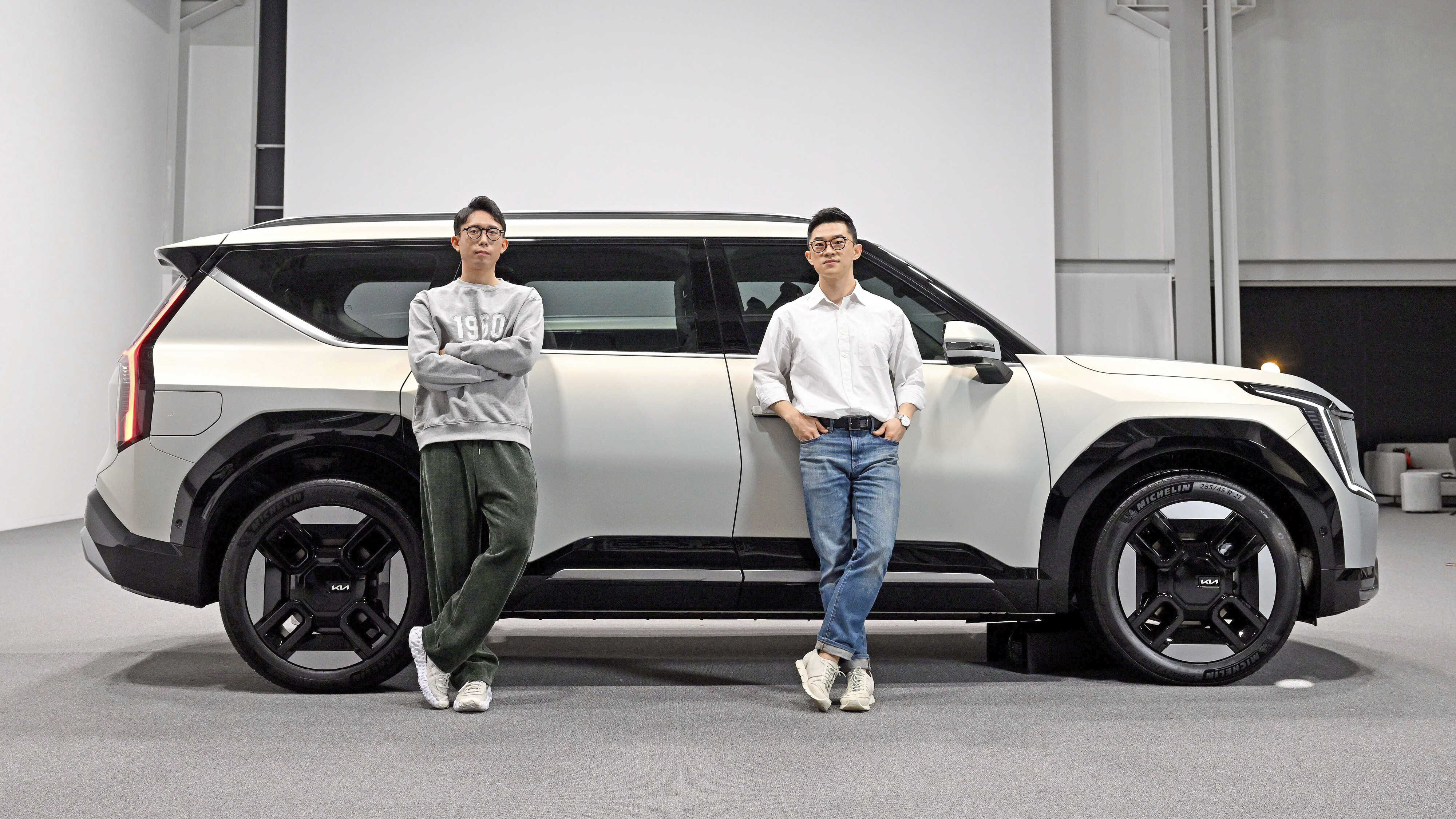 The designers who designed the exterior of the Kia EV9