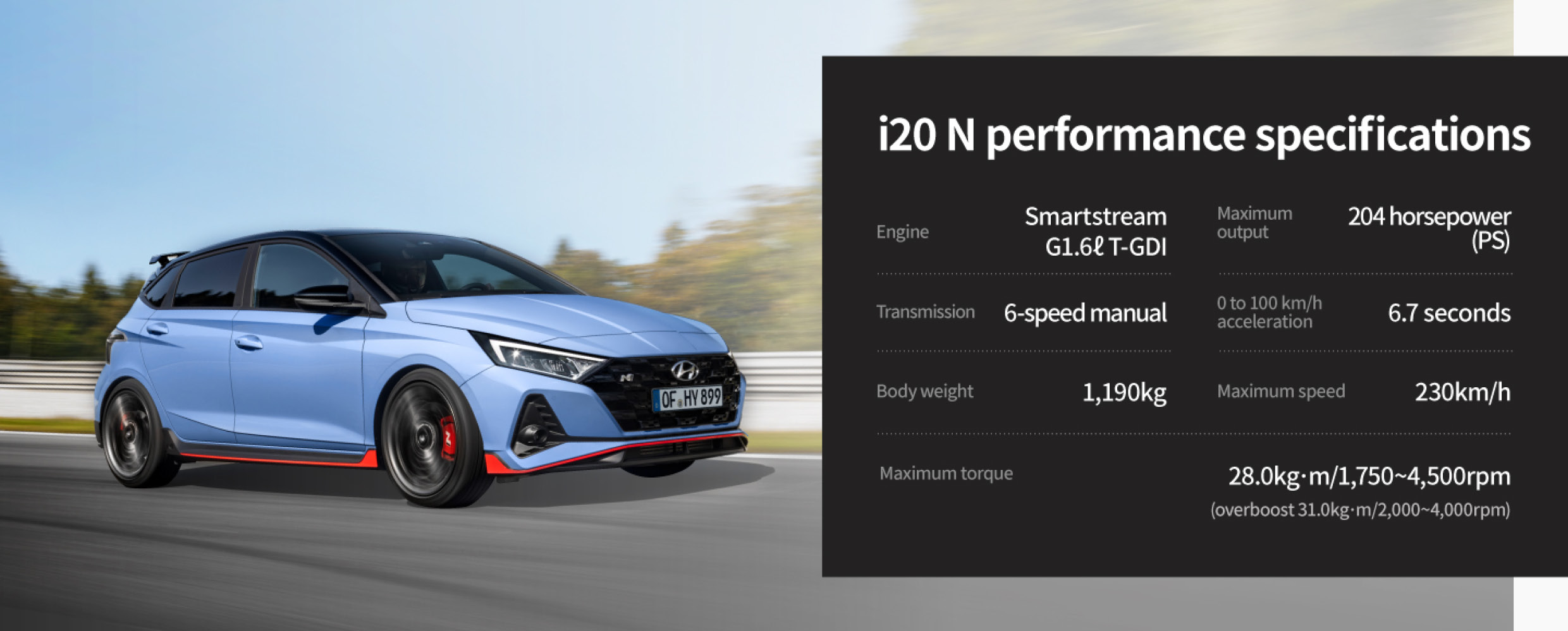 i20 N performance specification
