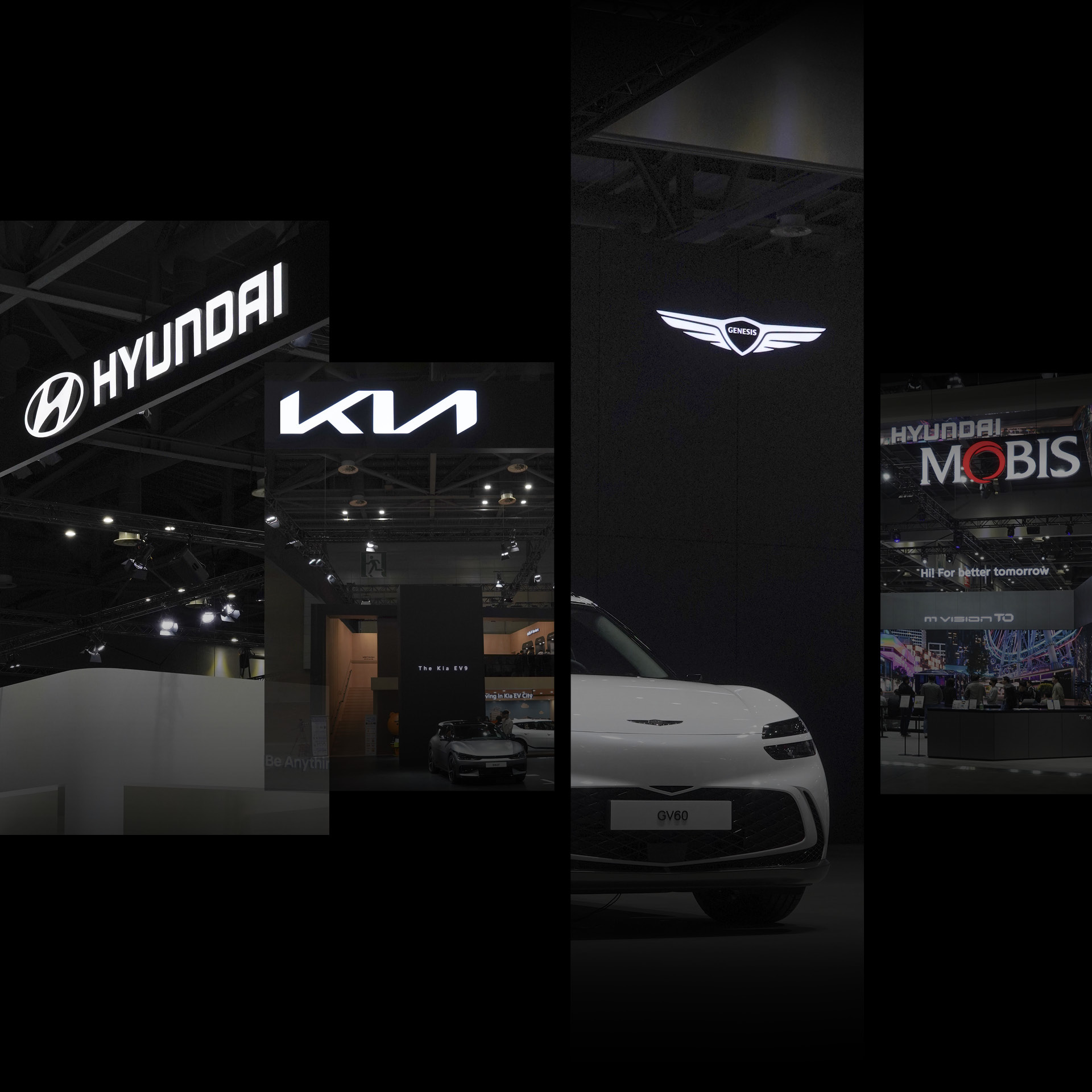 Each brand of Hyundai Motor Group showcased at the Seoul Mobility Show
