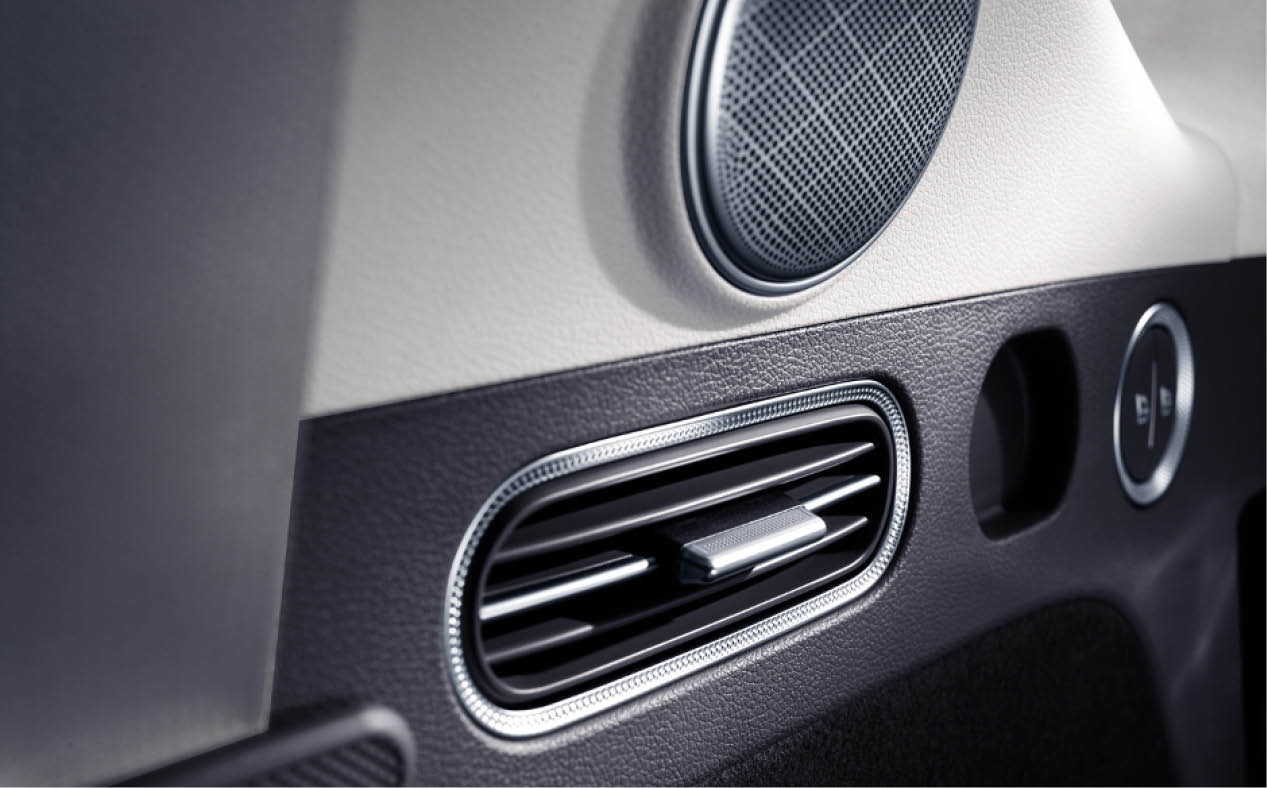 GV80의 에어벤트를 포커싱한 모습