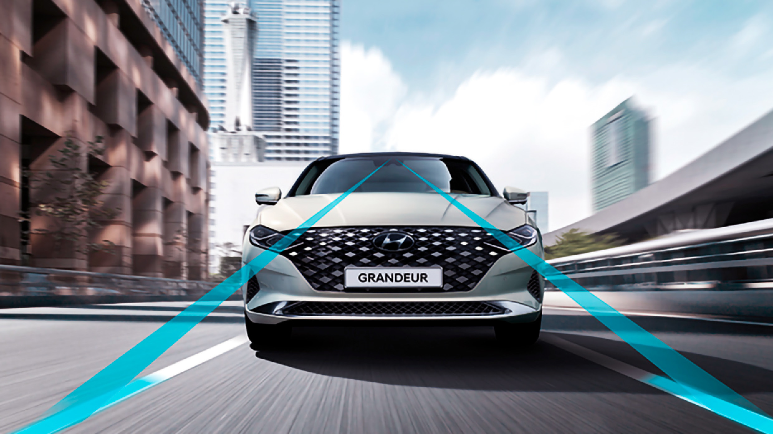 How the in-car camera recognizes lanes