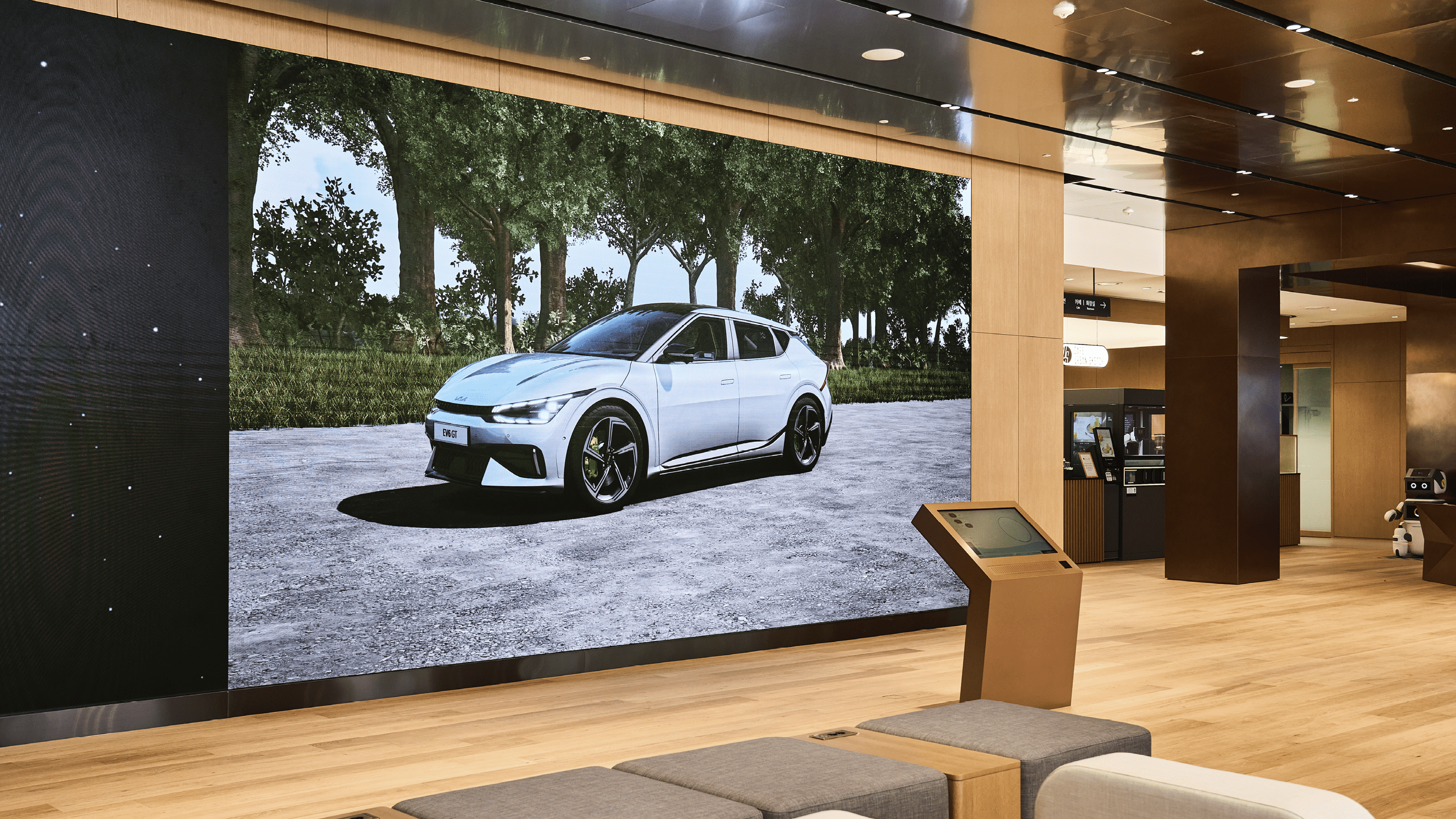 인천 플래그십 스토어의 라이브 스케치