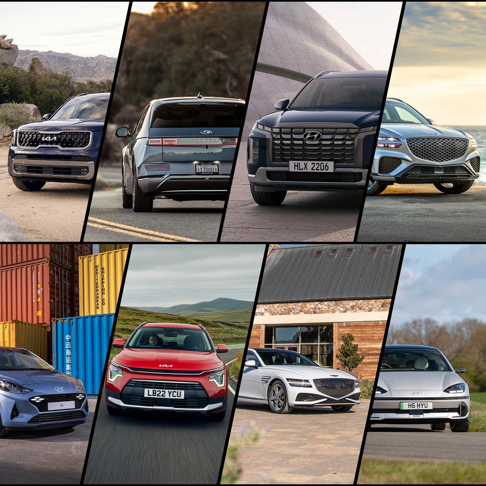 현대차그룹 수상 차량들