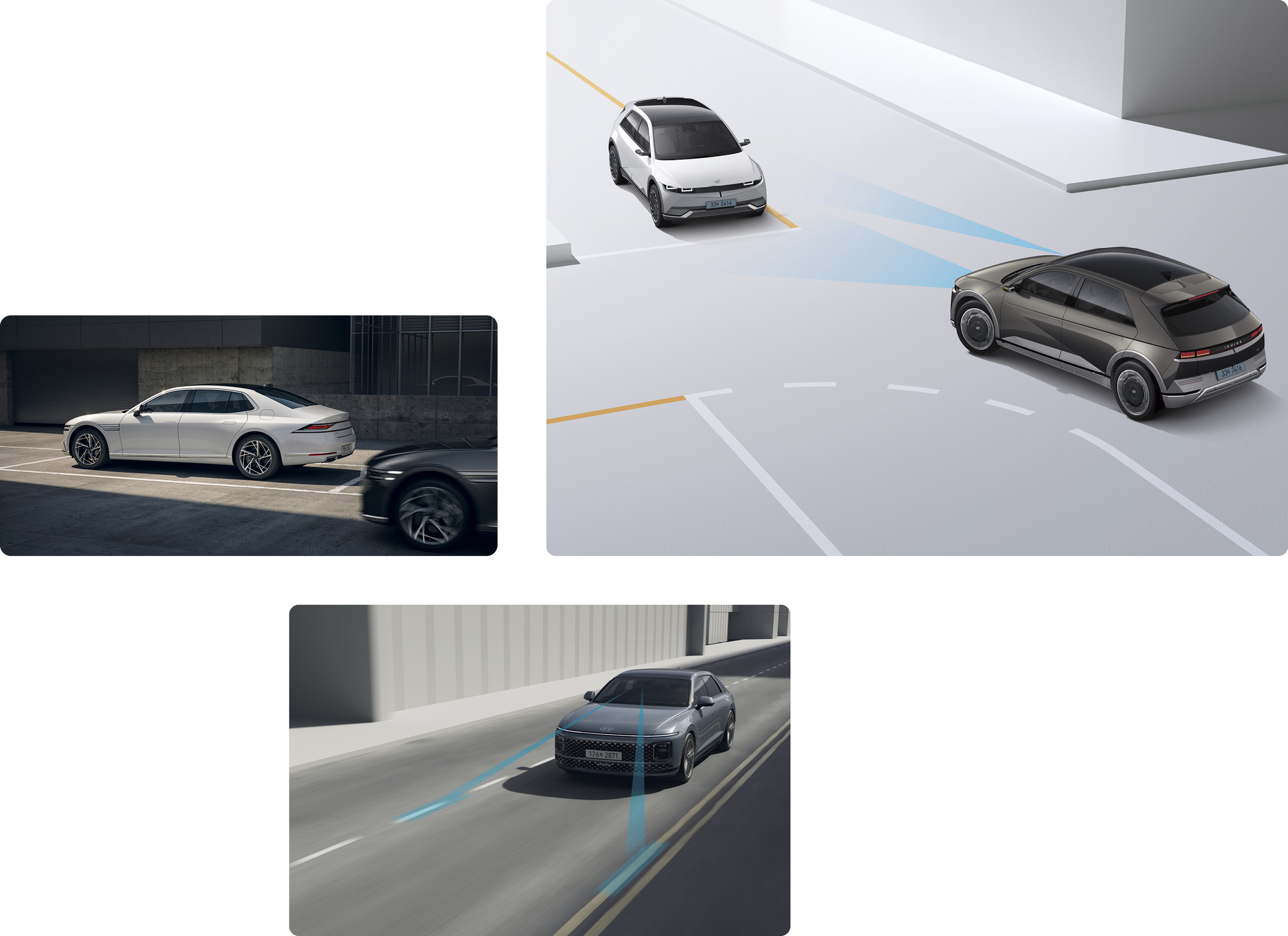 Various advanced features in the G90, Grandeur, and IONIQ 5