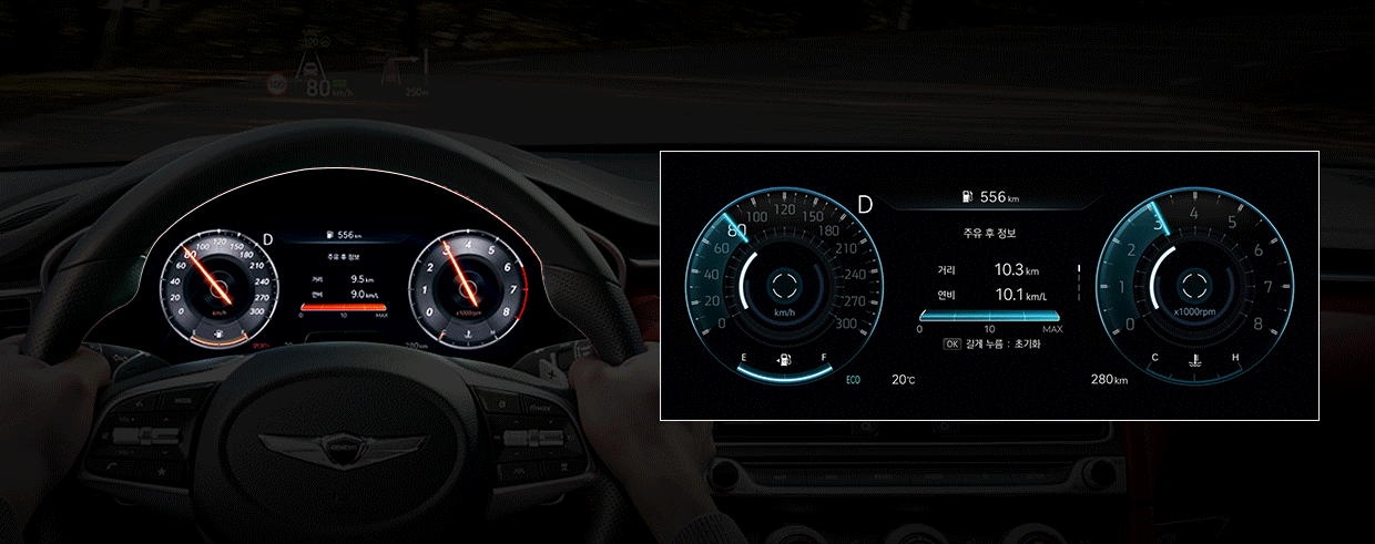 3D cluster mounted on the G70