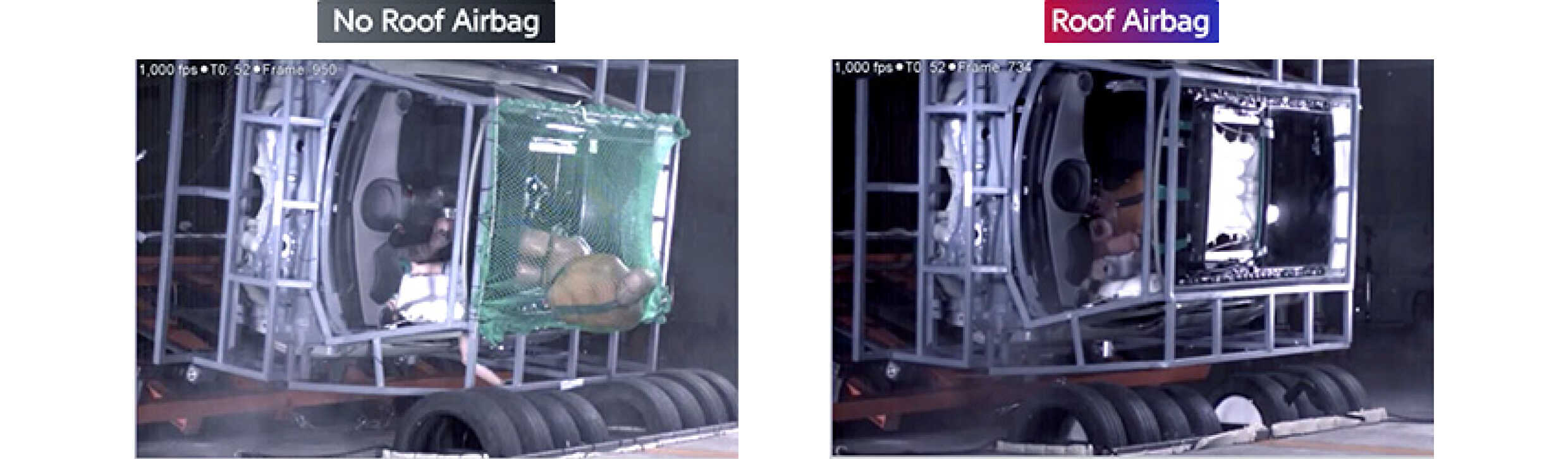 루프 에어백 안전 실험