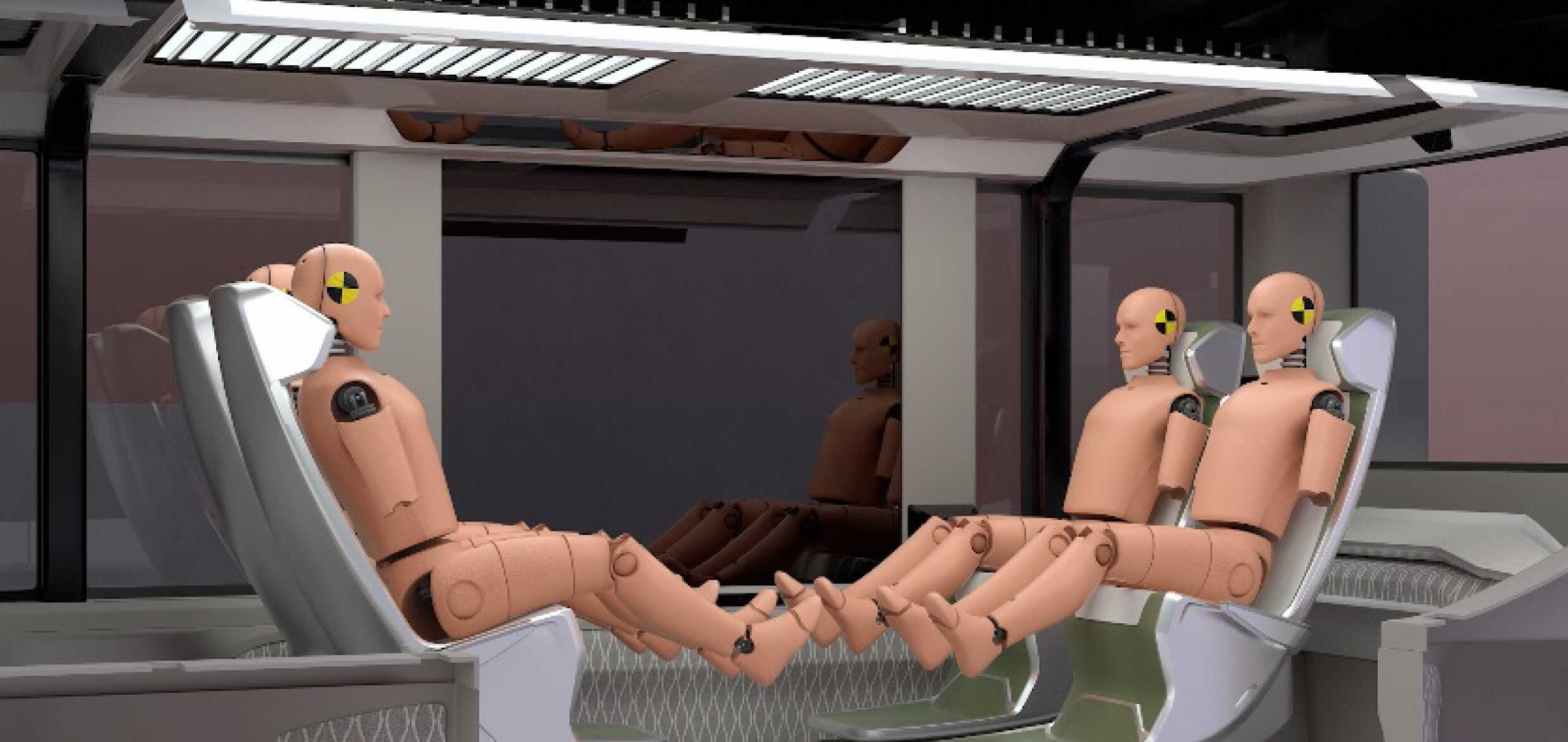 자율주행 모빌리티 내 더미의 모습