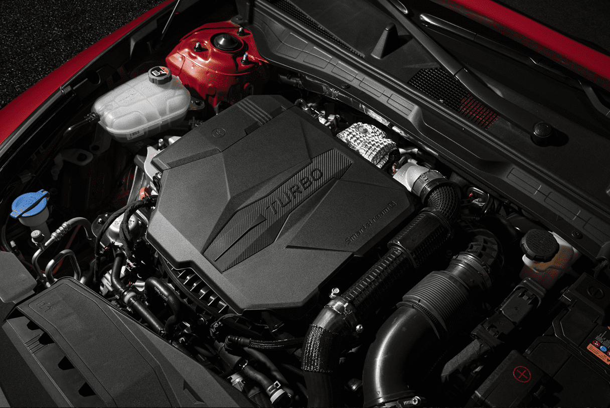 세타 3 2.5 터보 엔진의 모습